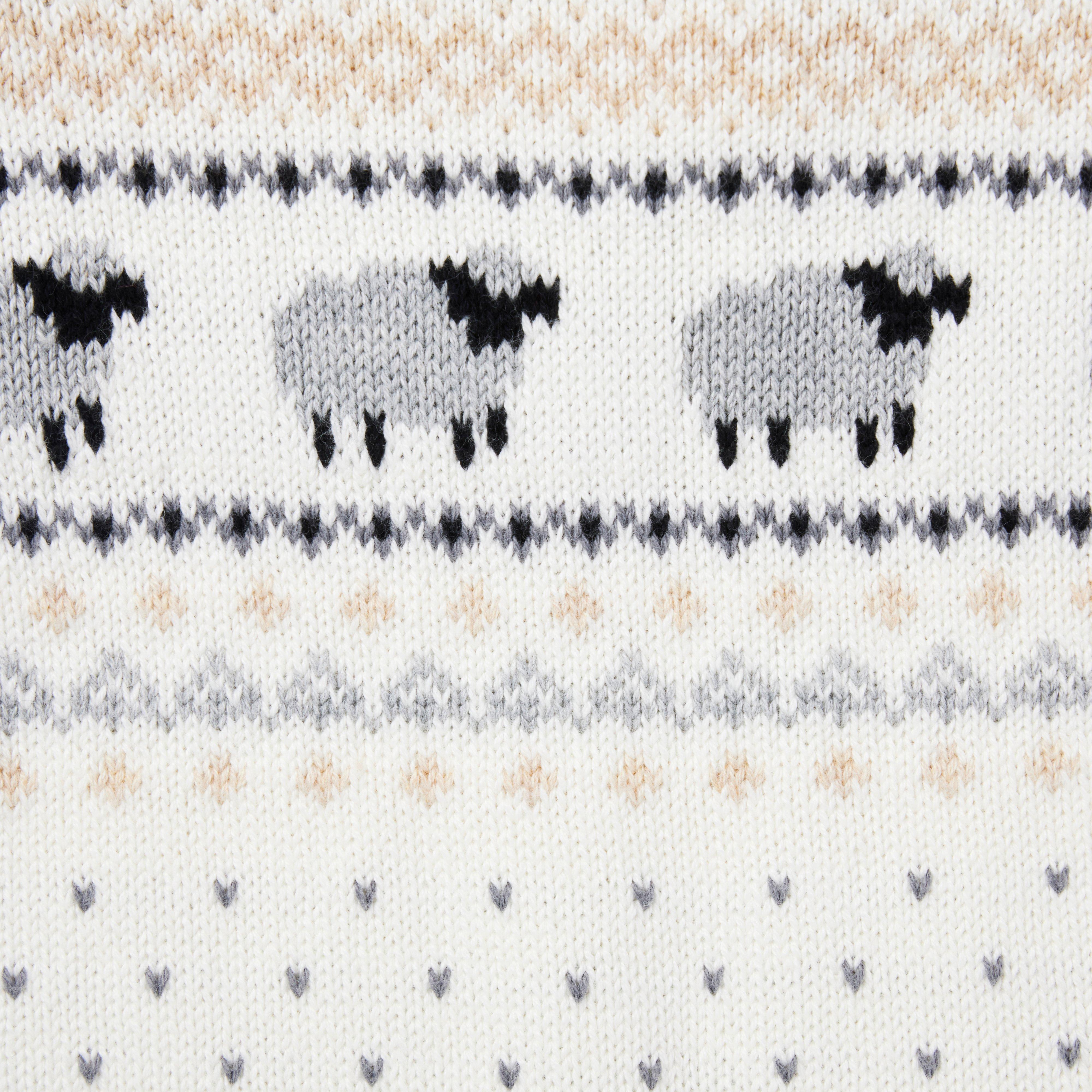 Baby Sheep Fair Isle One-Piece image number 2