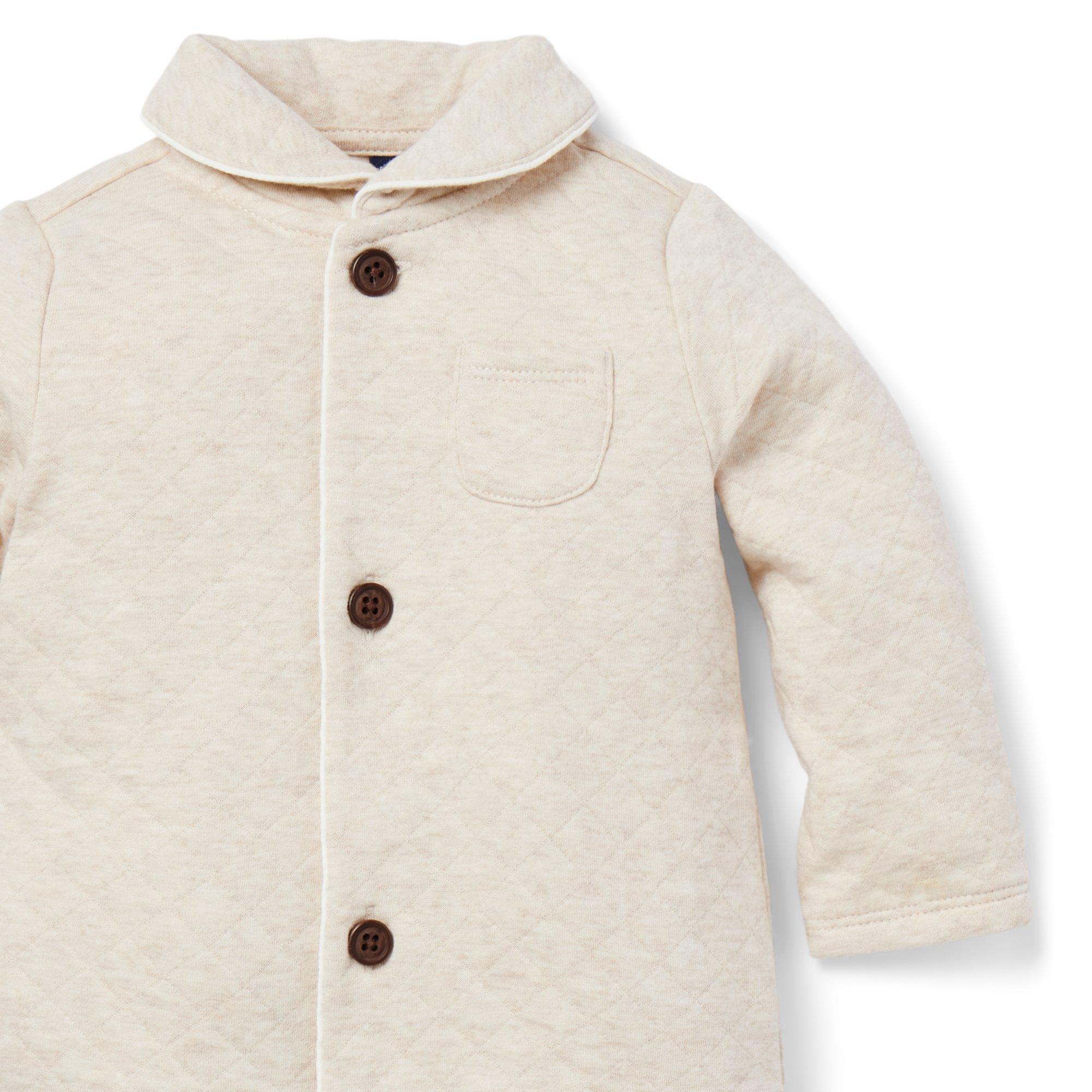 Baby Quilted Shawl Collar One-Piece image number 3