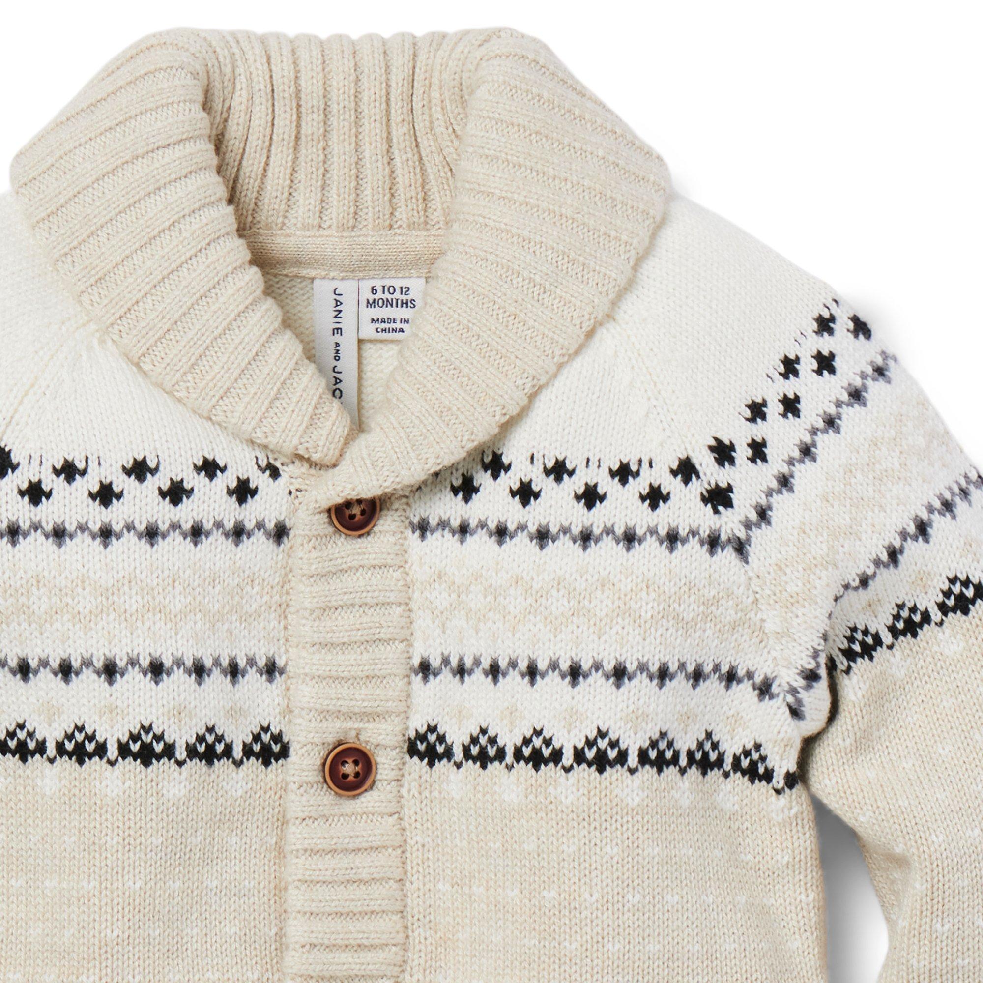 The Favorite Fair Isle Baby Cardigan