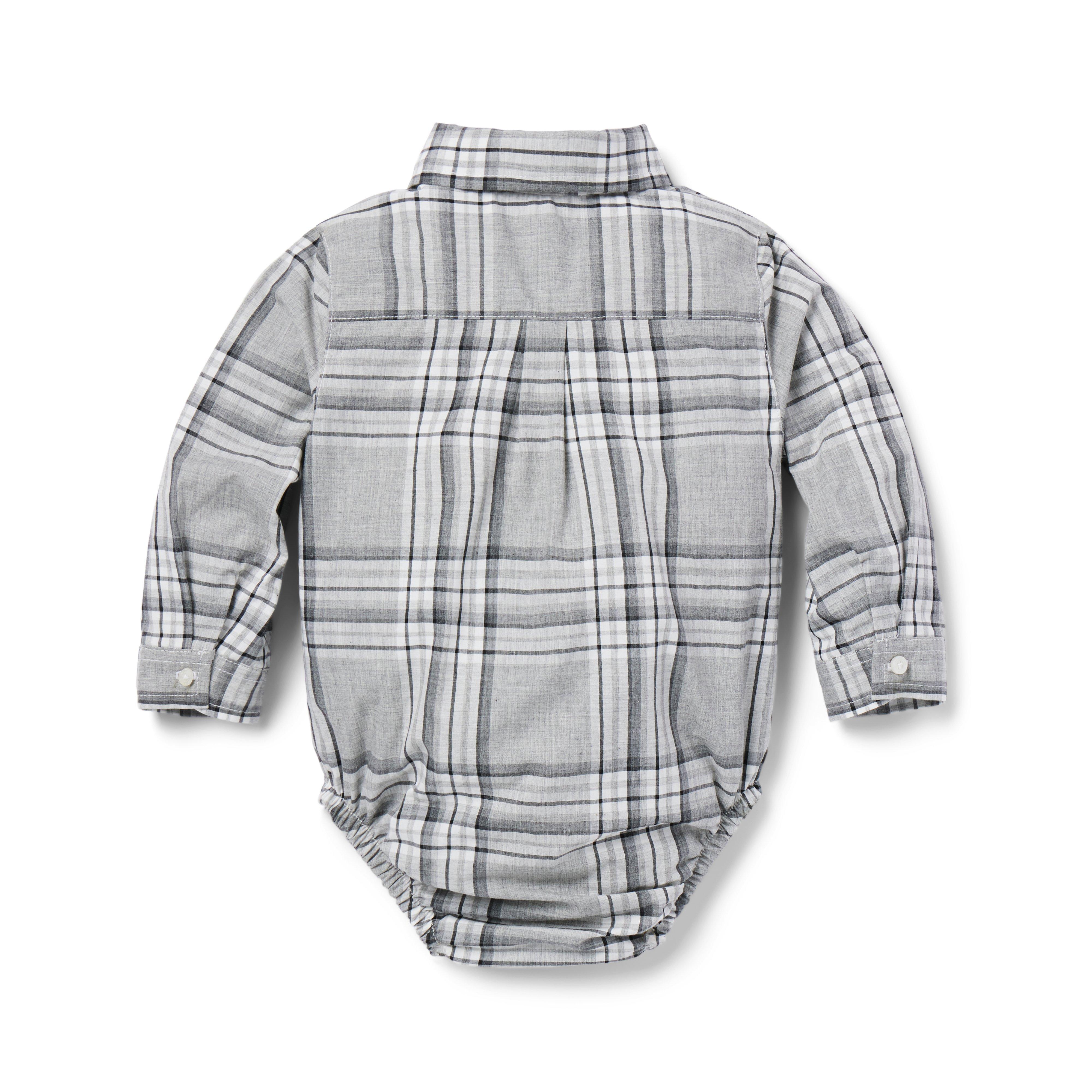 Baby Tartan Poplin Bodysuit image number 1