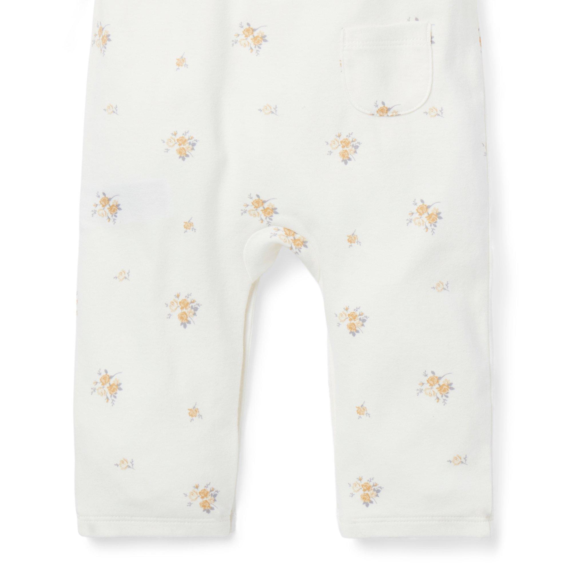 Floral Ruffle Collar One-Piece image number 4