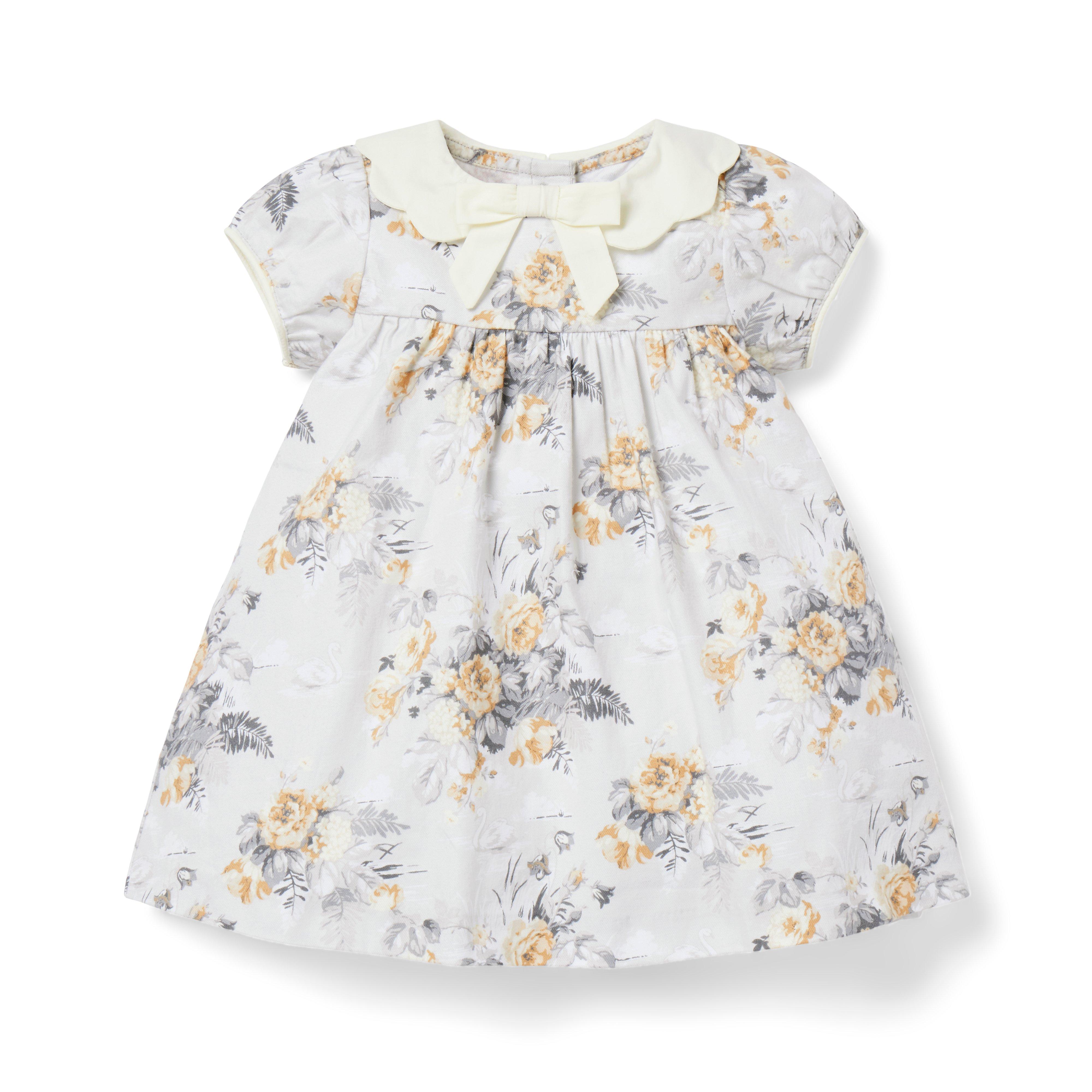 Cute Janie and Jack Dress Baby Girl 12 18 months Gold Light Yellow A line  Lined