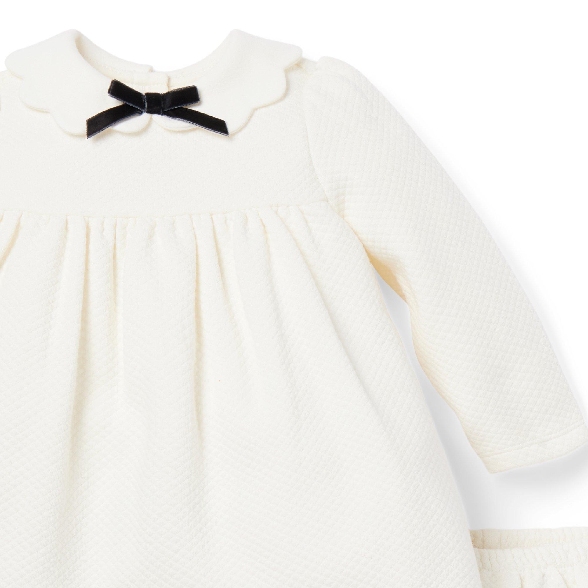 Collections Cream And Sugar Baby Quilted Bow Matching Set by Janie and Jack