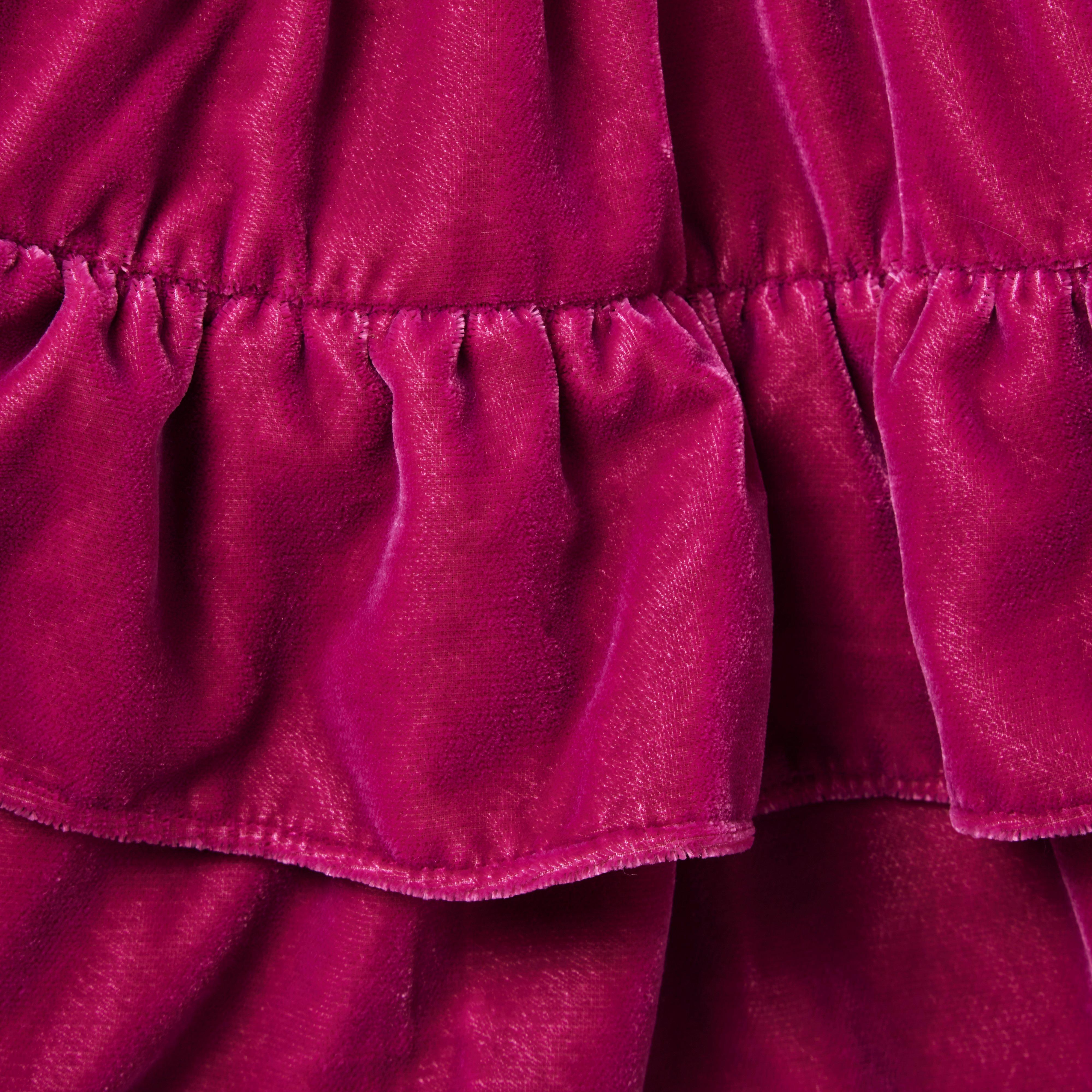 Baby Tiered Velvet Dress image number 3