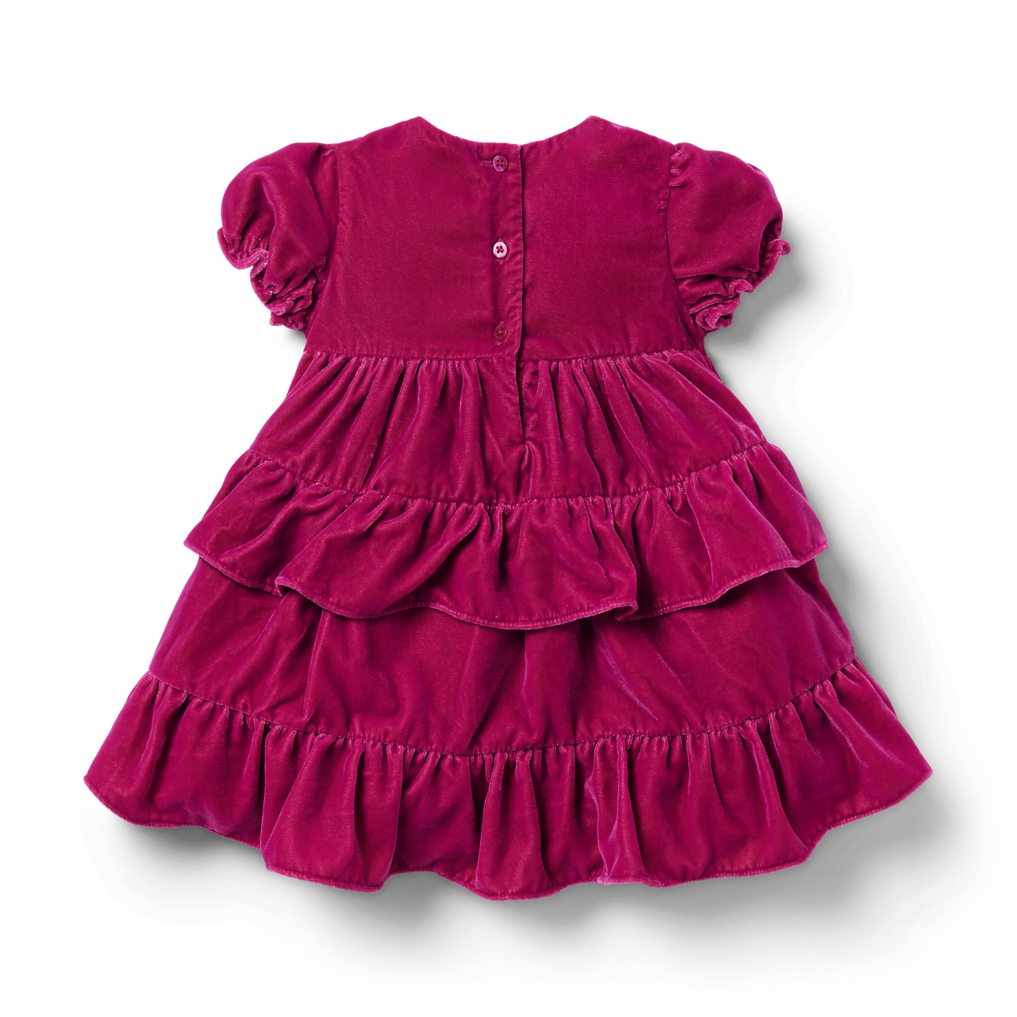 Baby Tiered Velvet Dress image number 1