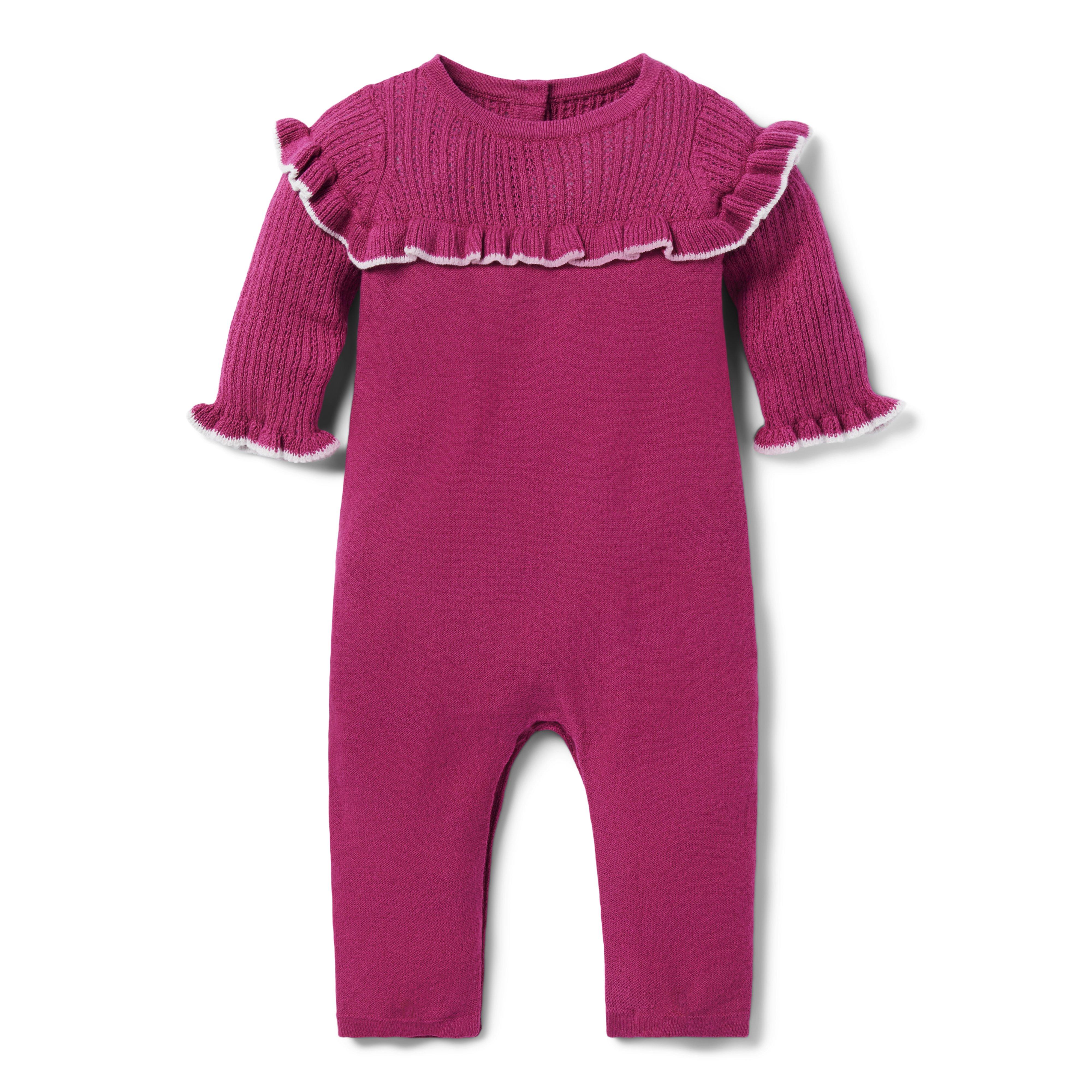 Baby Pointelle Ruffle One-Piece image number 0