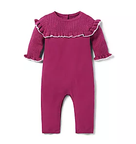 Baby Pointelle Ruffle One-Piece