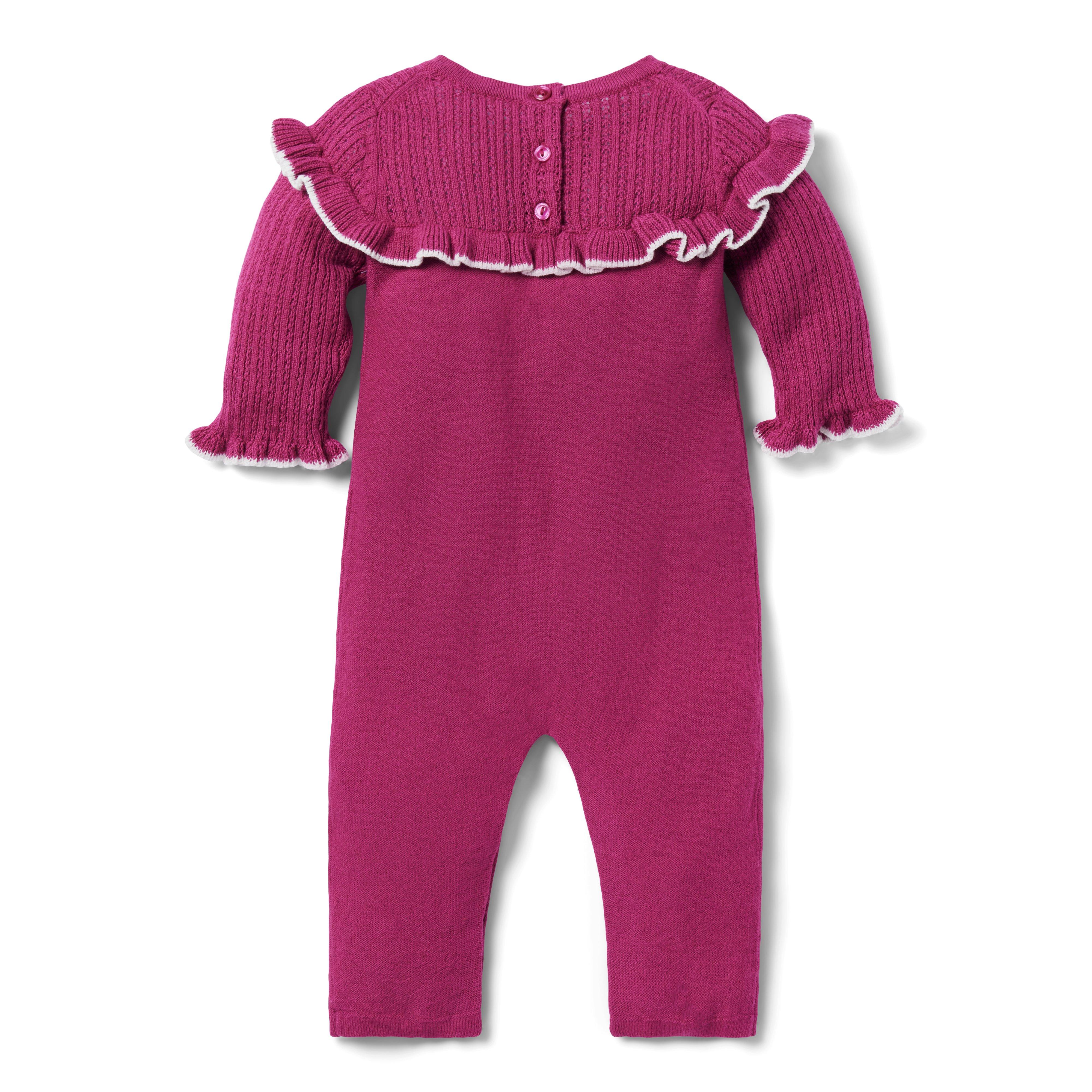 Baby Pointelle Ruffle One-Piece image number 1