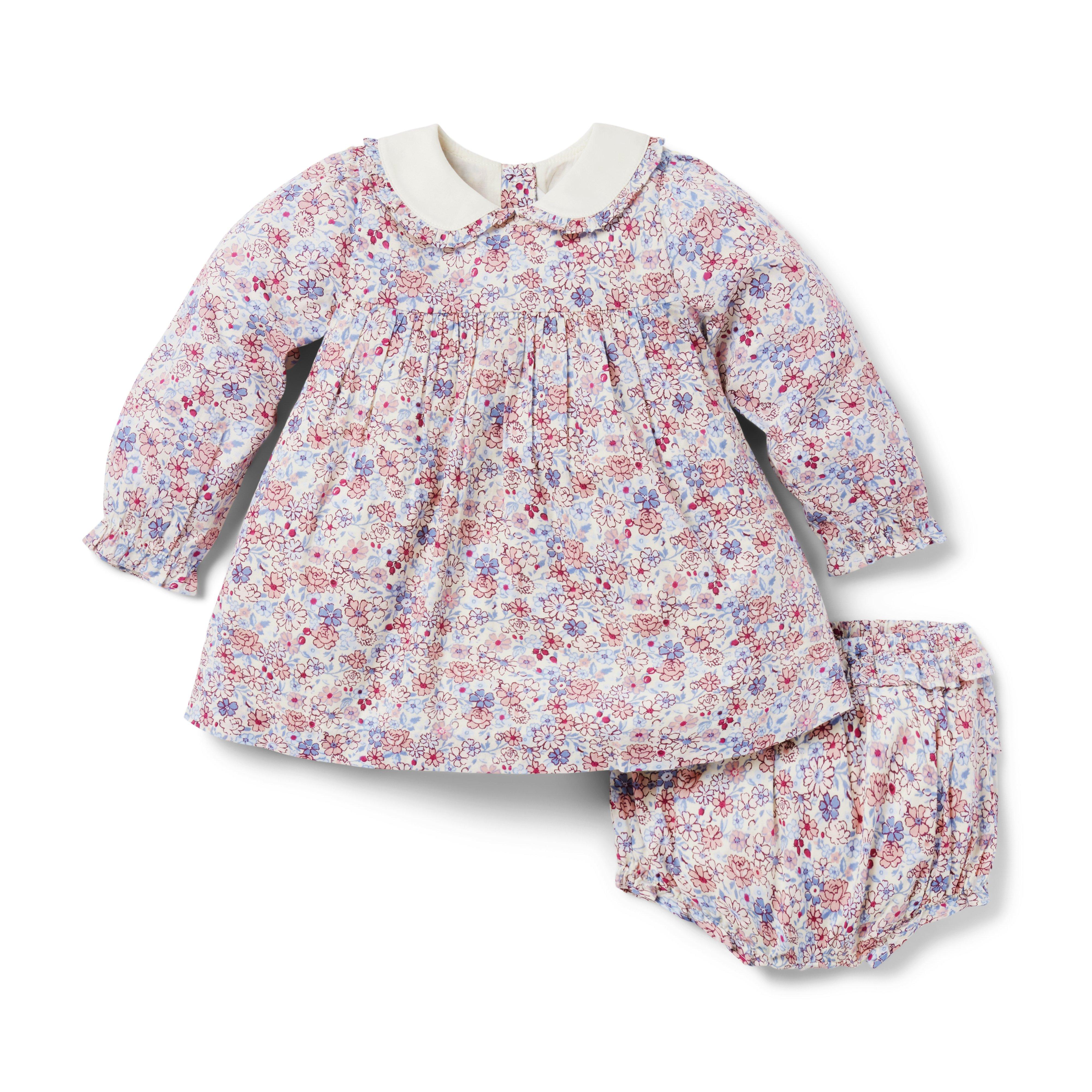 Baby Floral Collared Matching Set image number 0