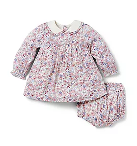 Baby Floral Collared Matching Set
