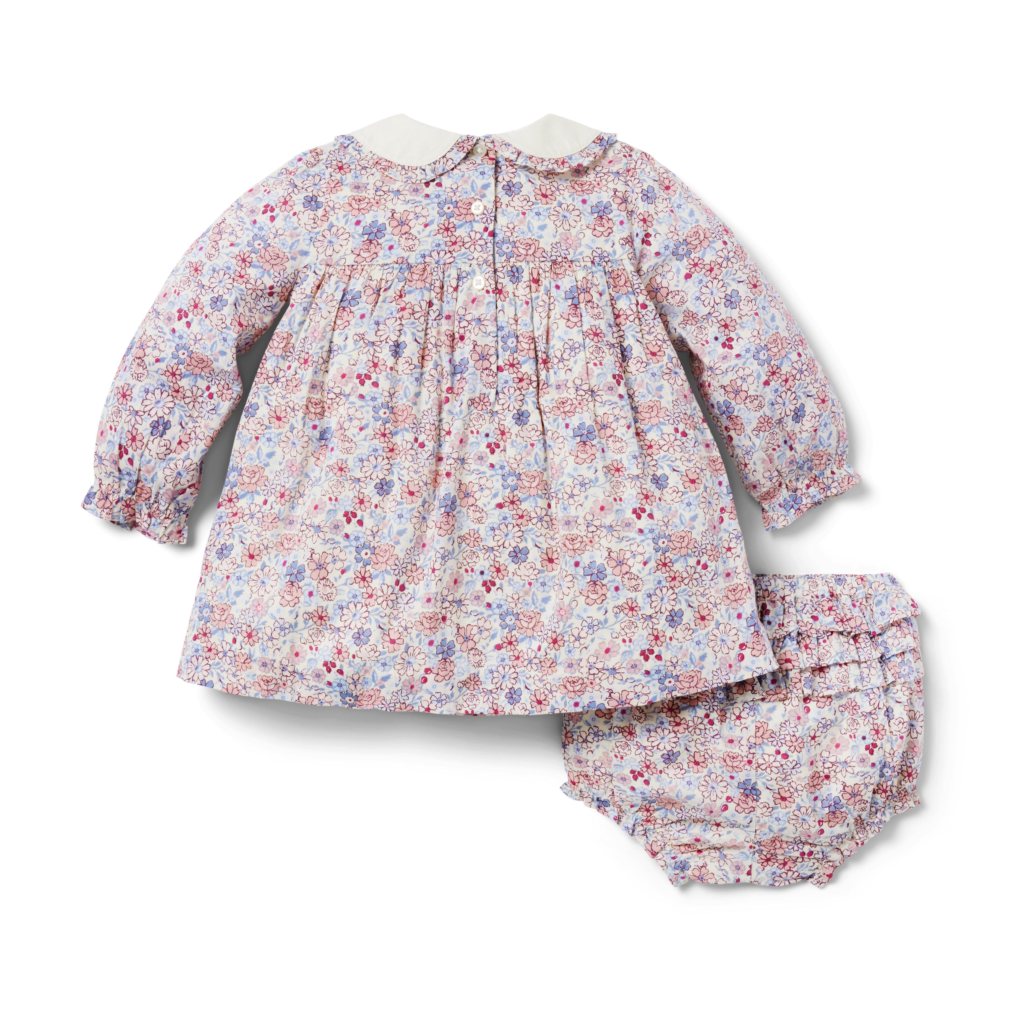 Baby Floral Collared Matching Set image number 1