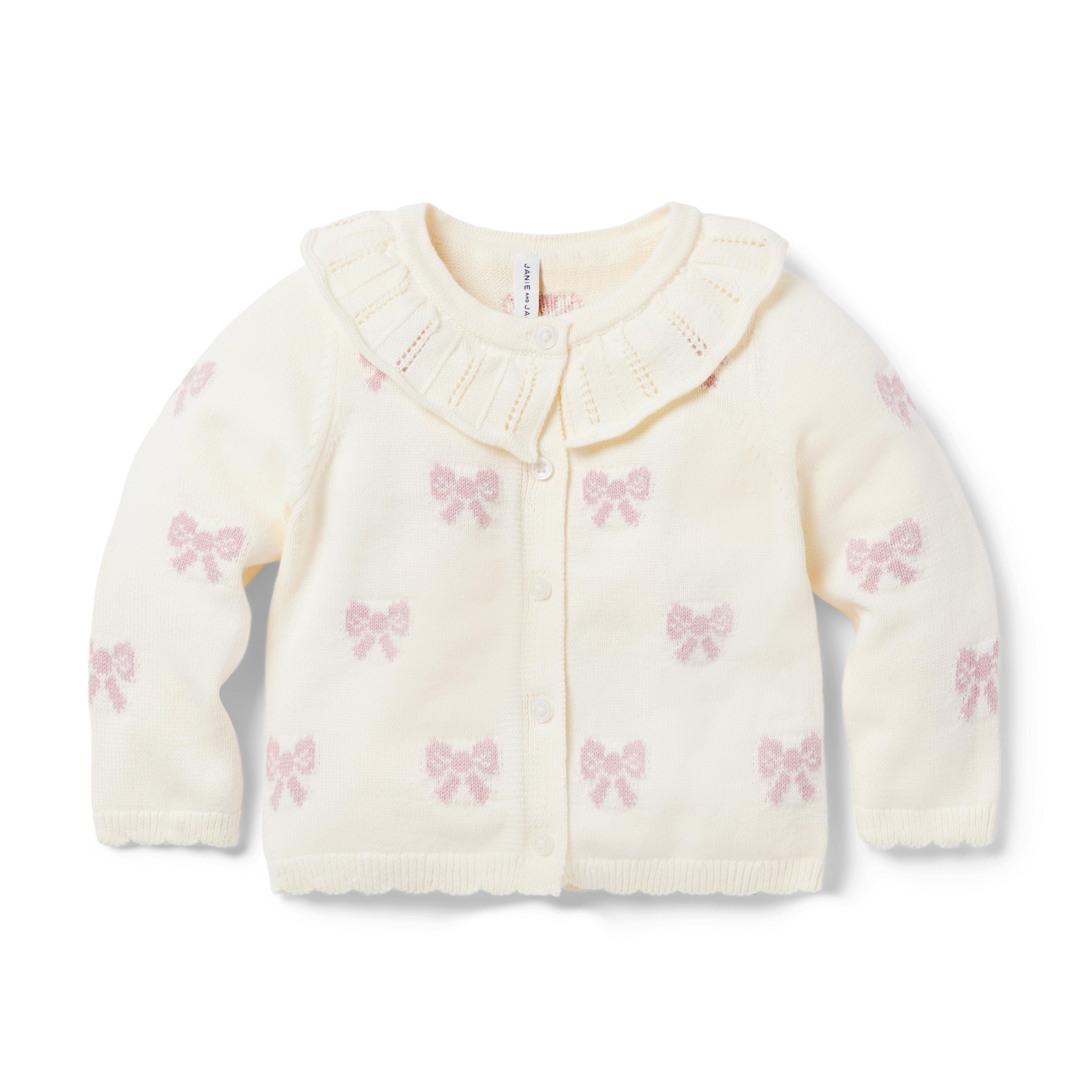 Baby Bow Collared Cardigan image number 0