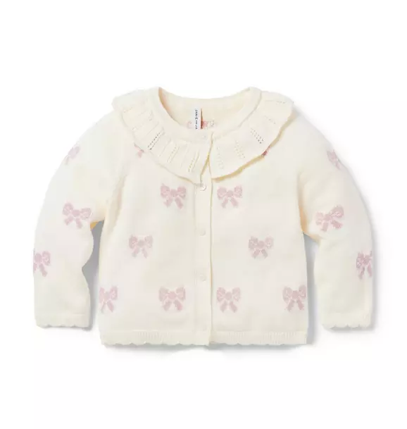 Baby Bow Collared Cardigan image number 0