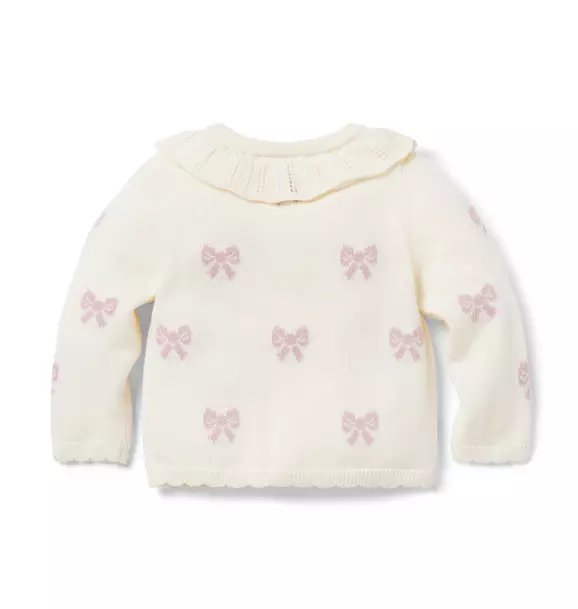 Baby Bow Collared Cardigan image number 1