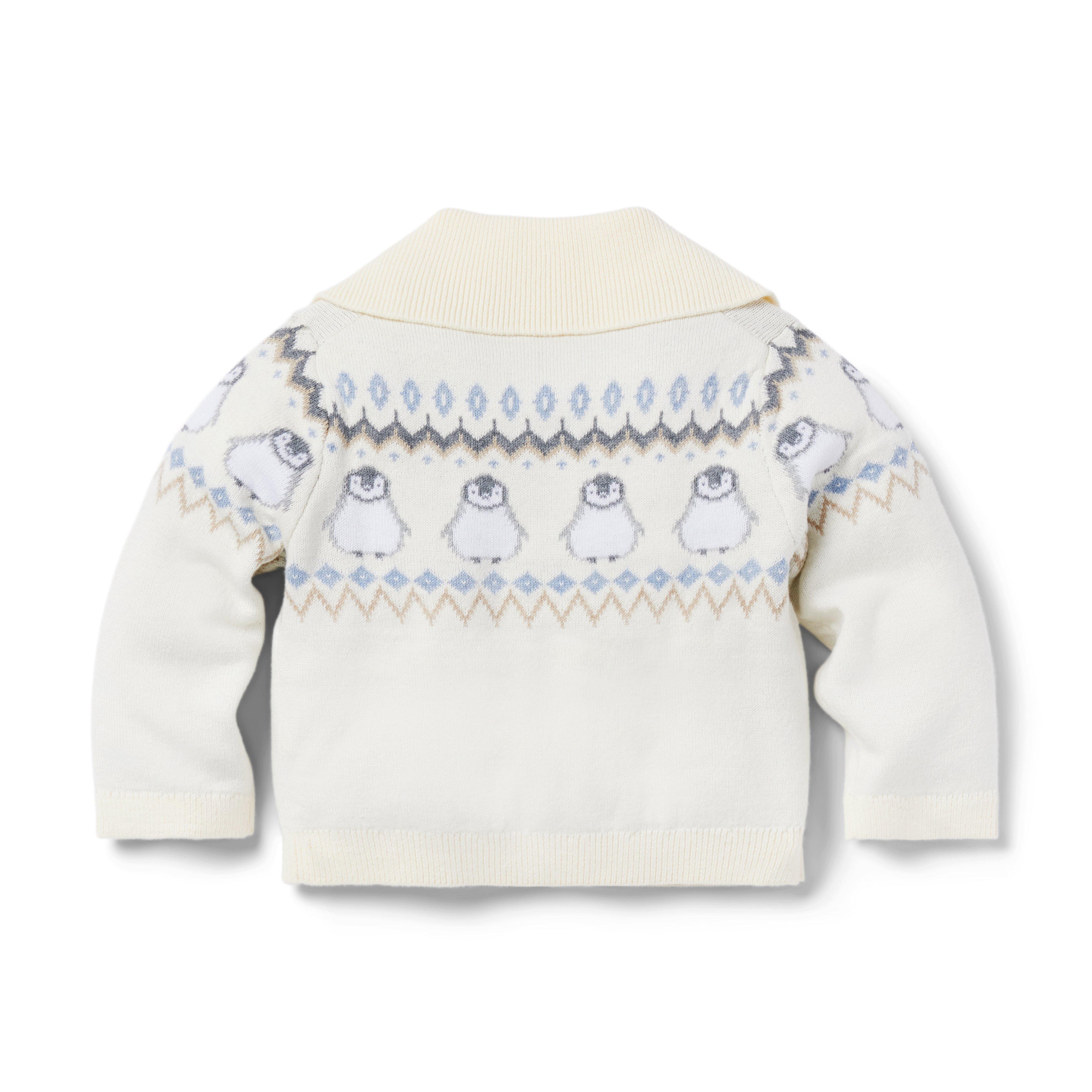 Baby Fair Isle Penguin Cardigan image number 1