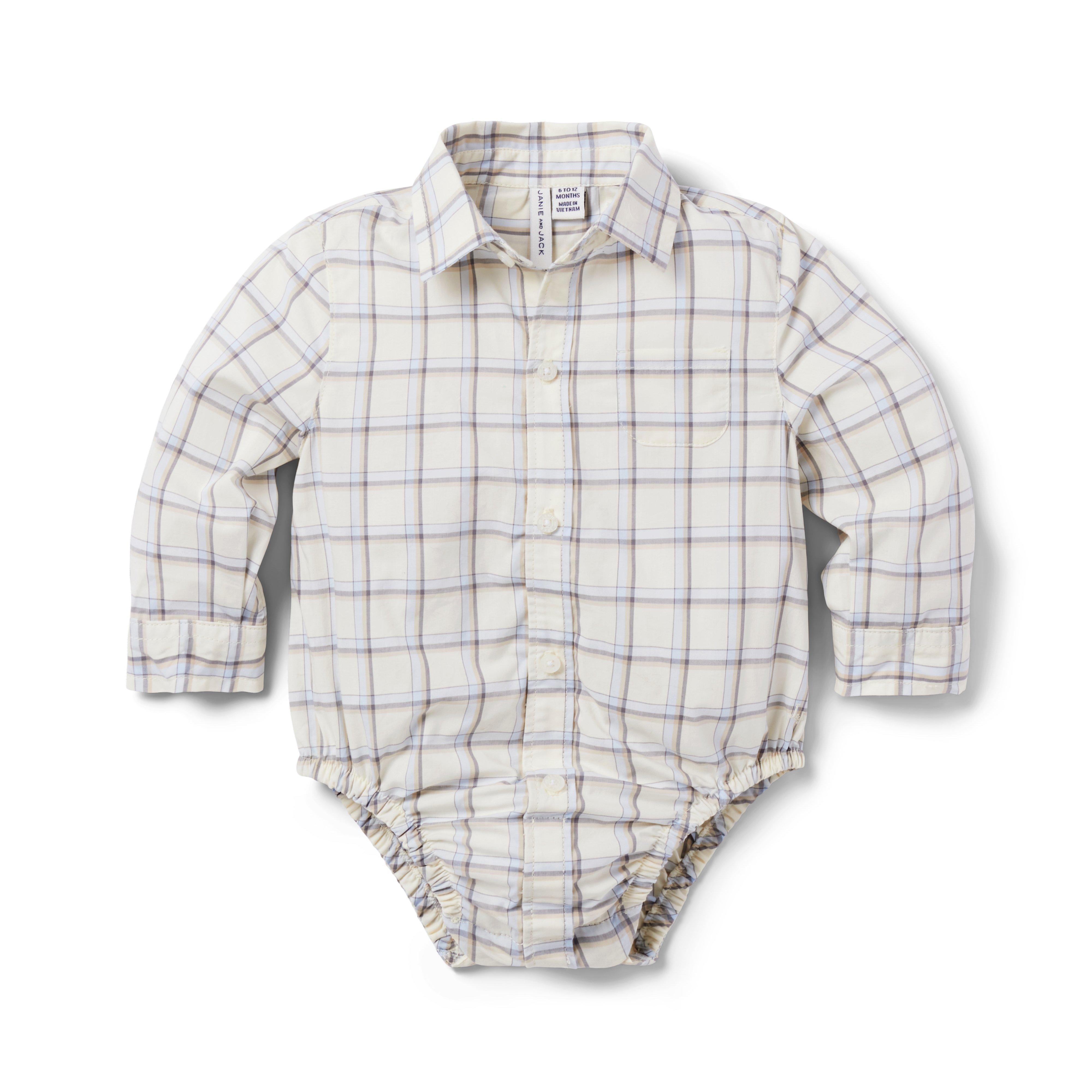 Baby Tartan Poplin Bodysuit