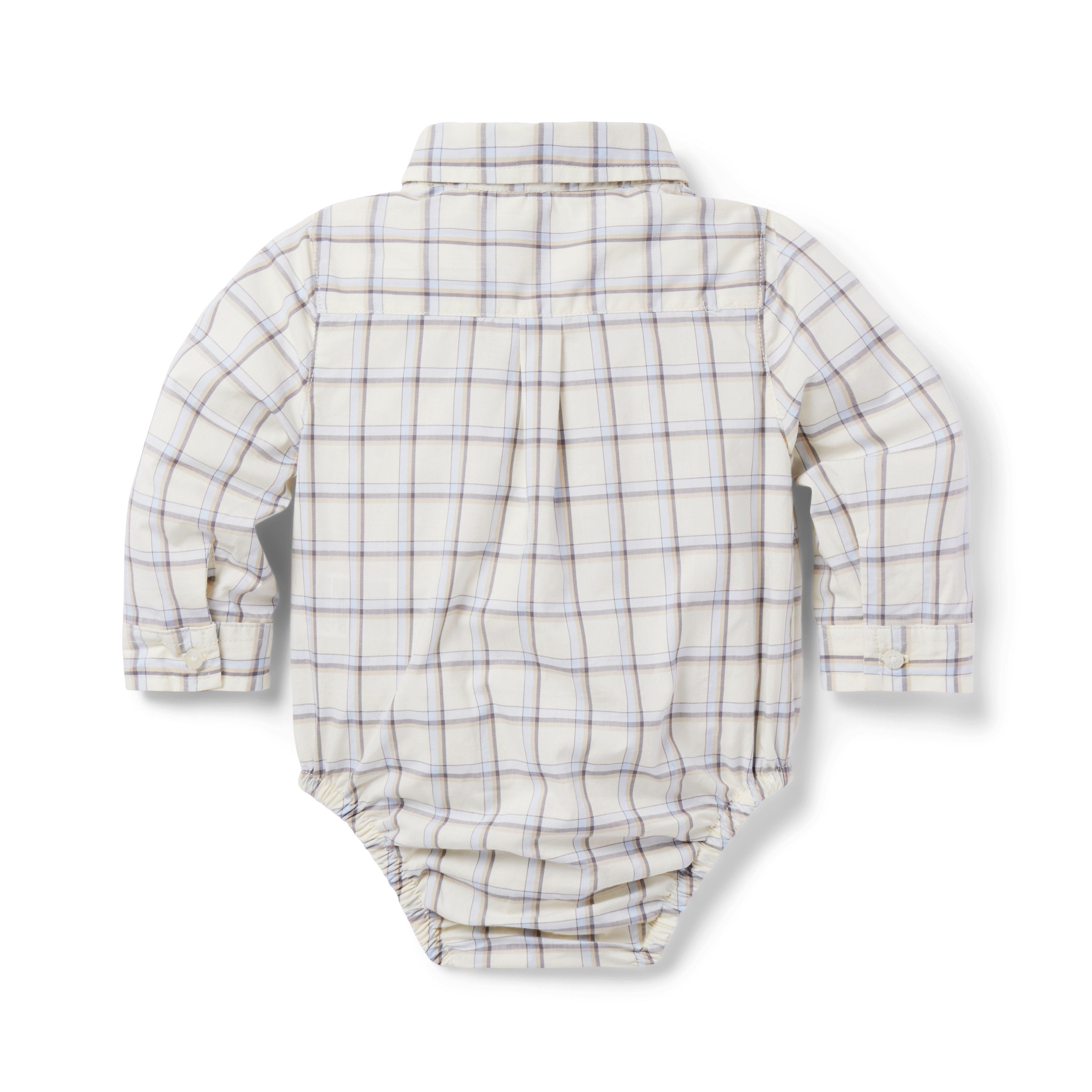 Baby Tartan Poplin Bodysuit image number 1