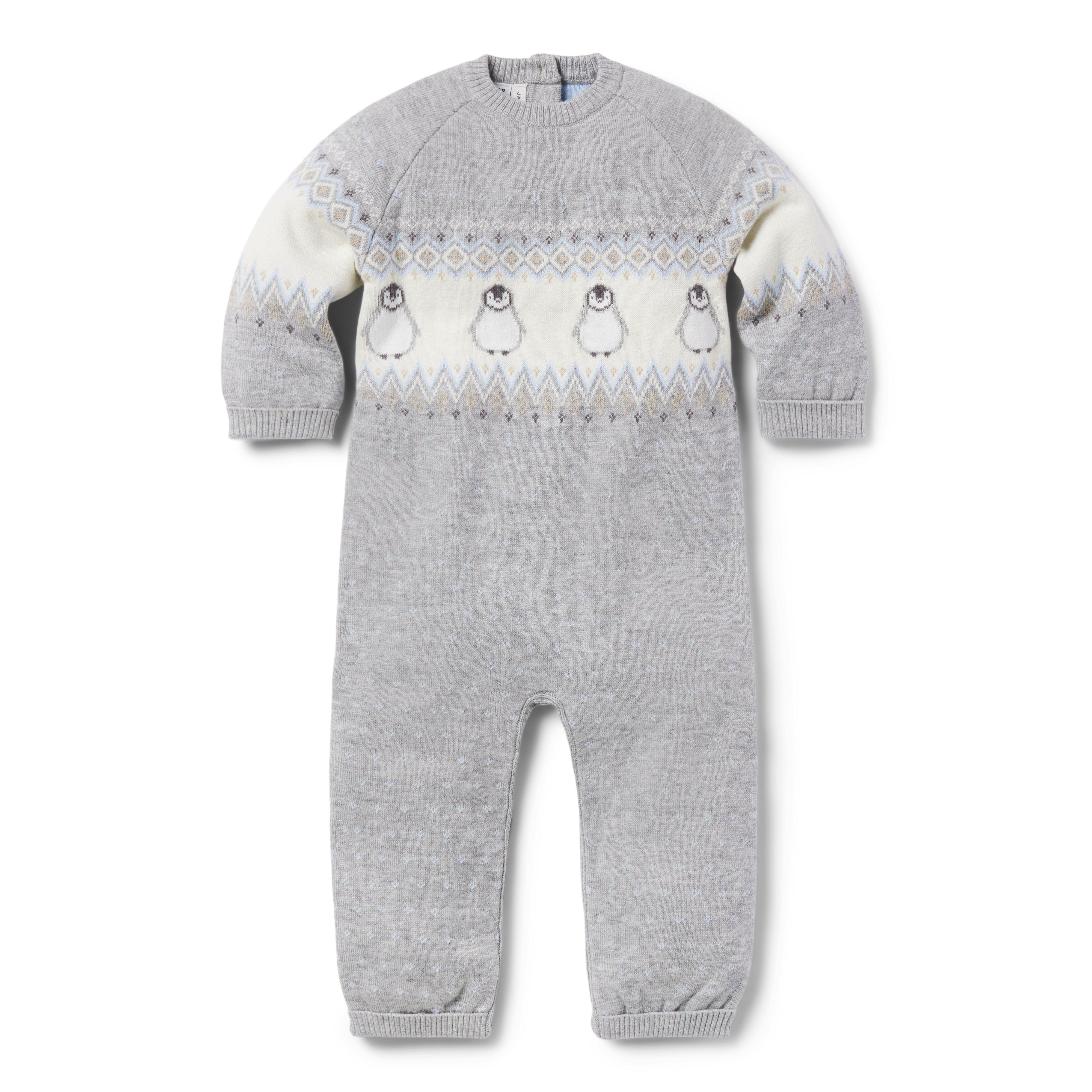 Baby Penguin Fair Isle One Piece