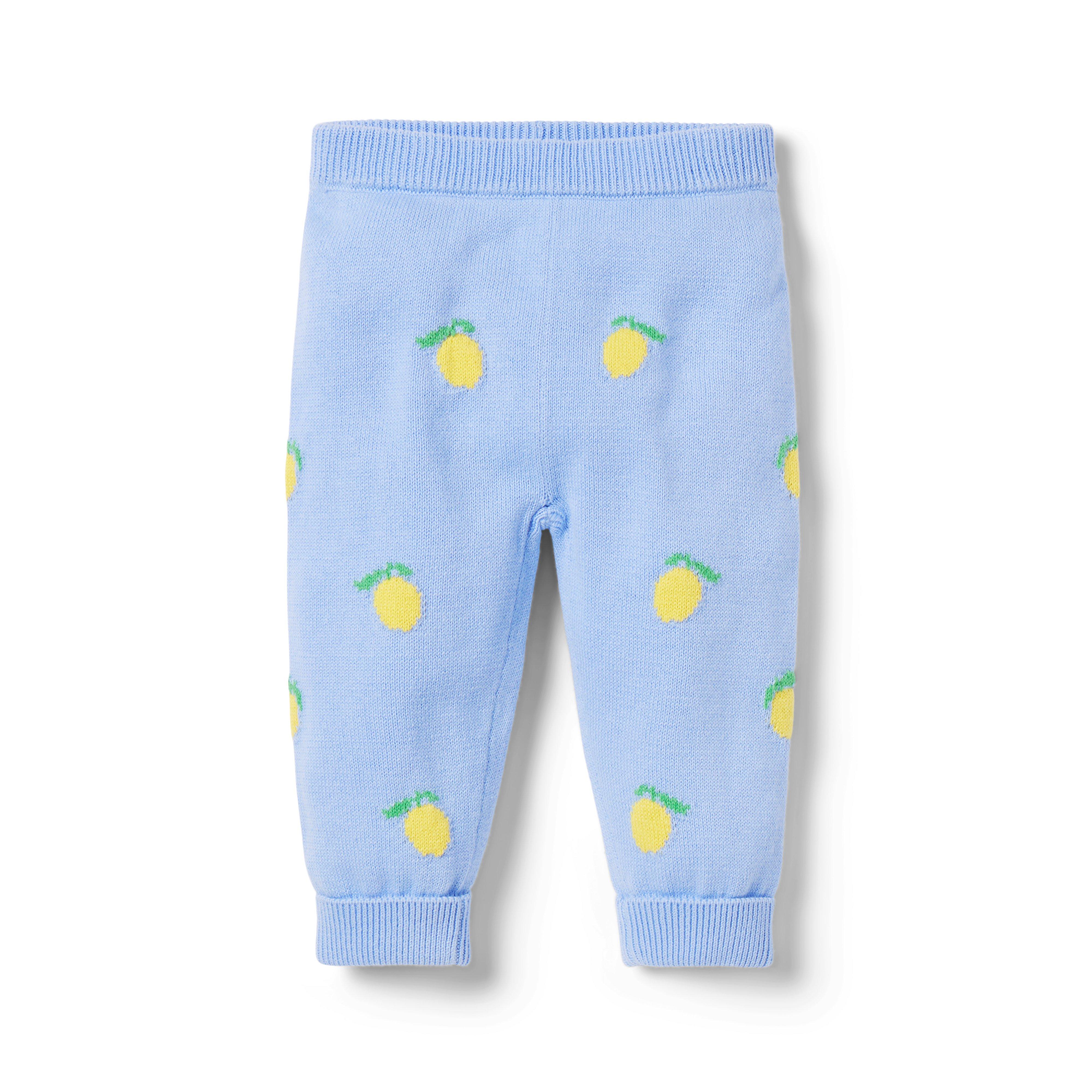 Newborn French Blue Lemon Baby Lemon Sweater Pant by Janie and Jack