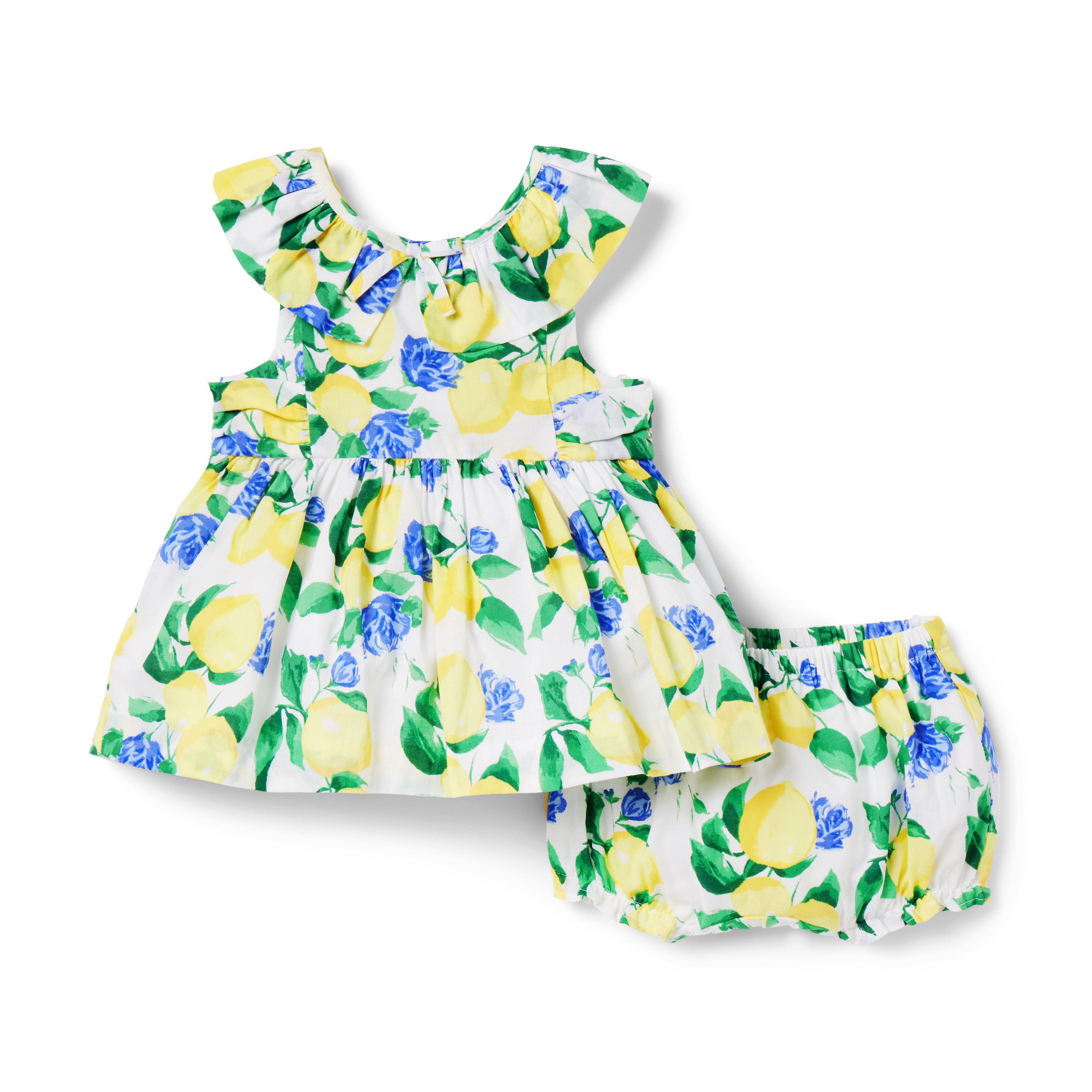 Baby Lemon Ruffle Matching Set