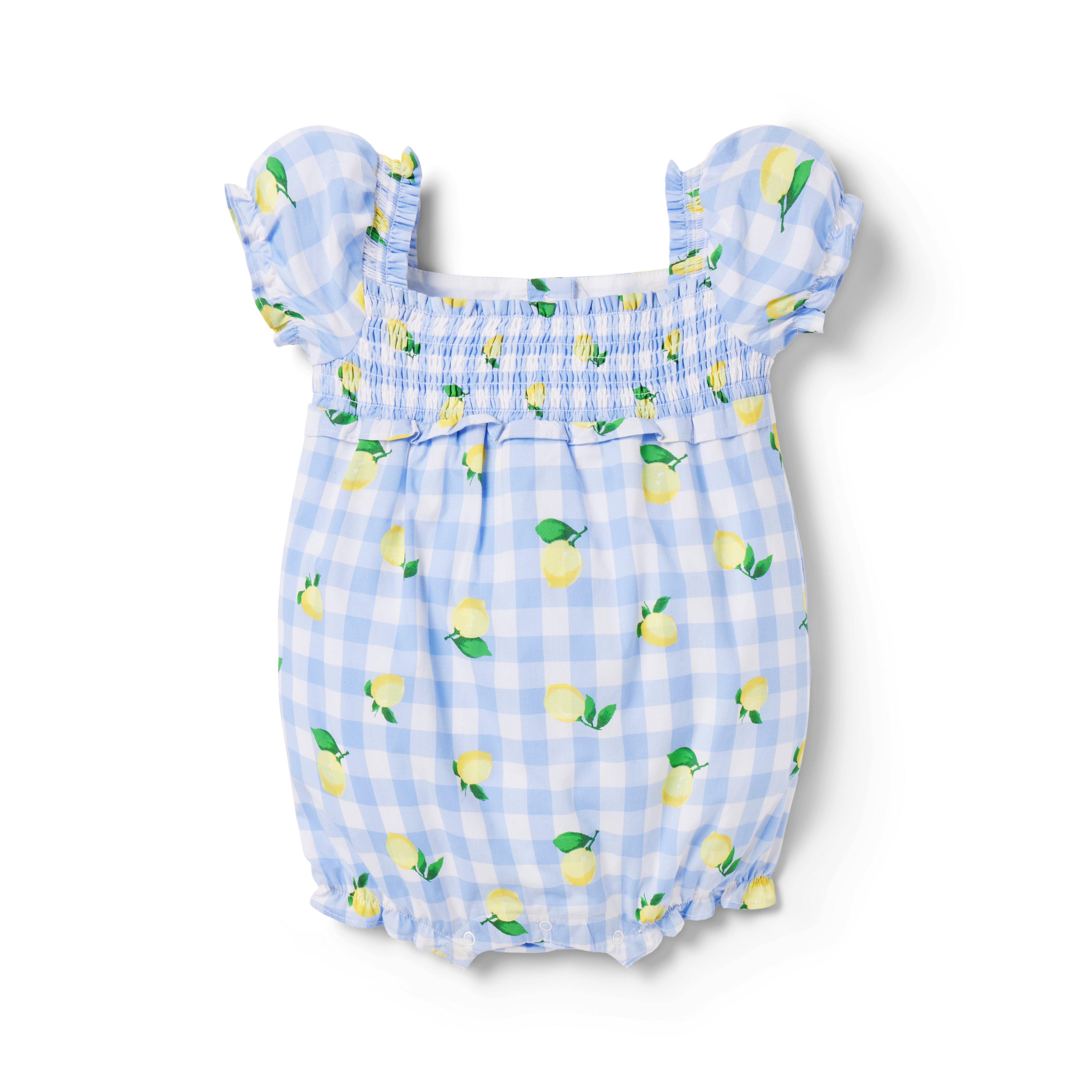 The Lily Smocked Baby Romper image number 0