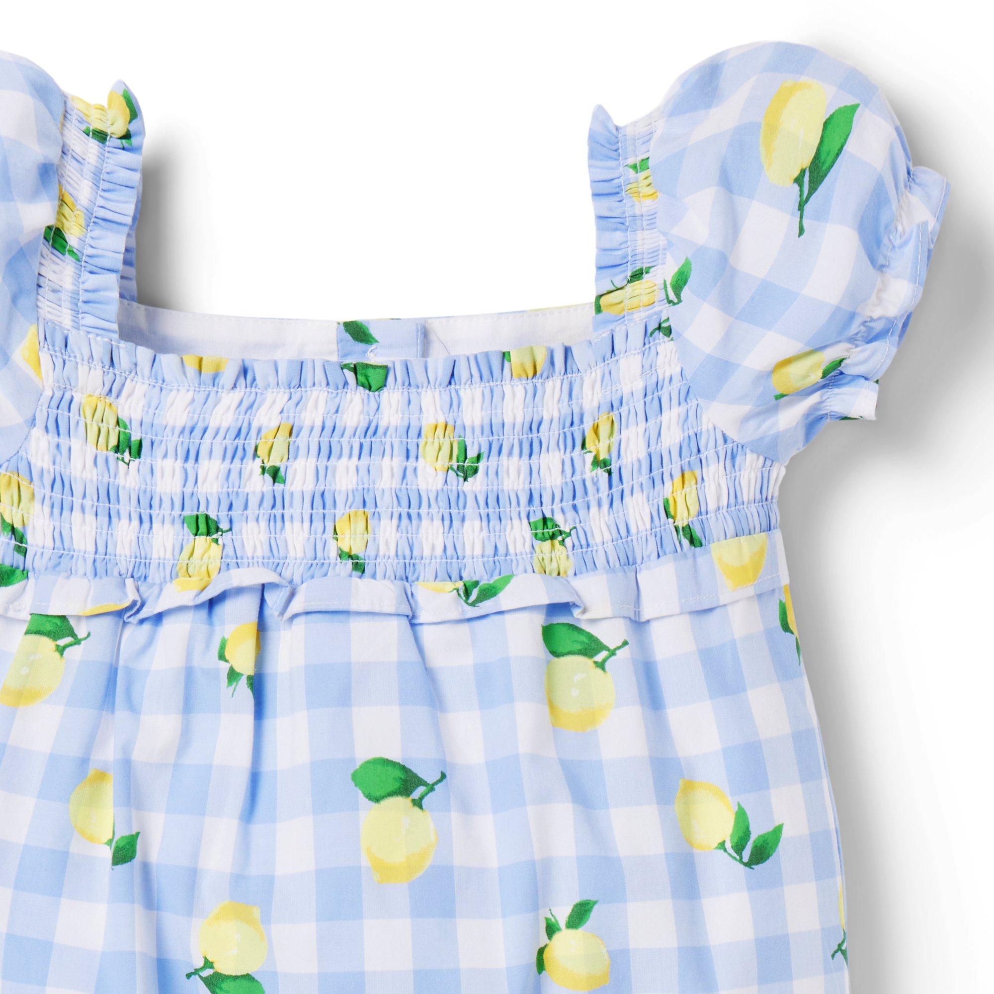 The Lily Smocked Baby Romper image number 3
