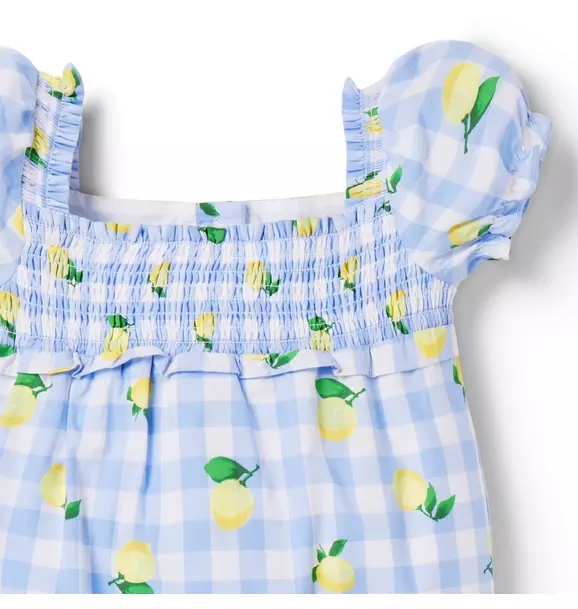 The Lily Smocked Baby Romper image number 3