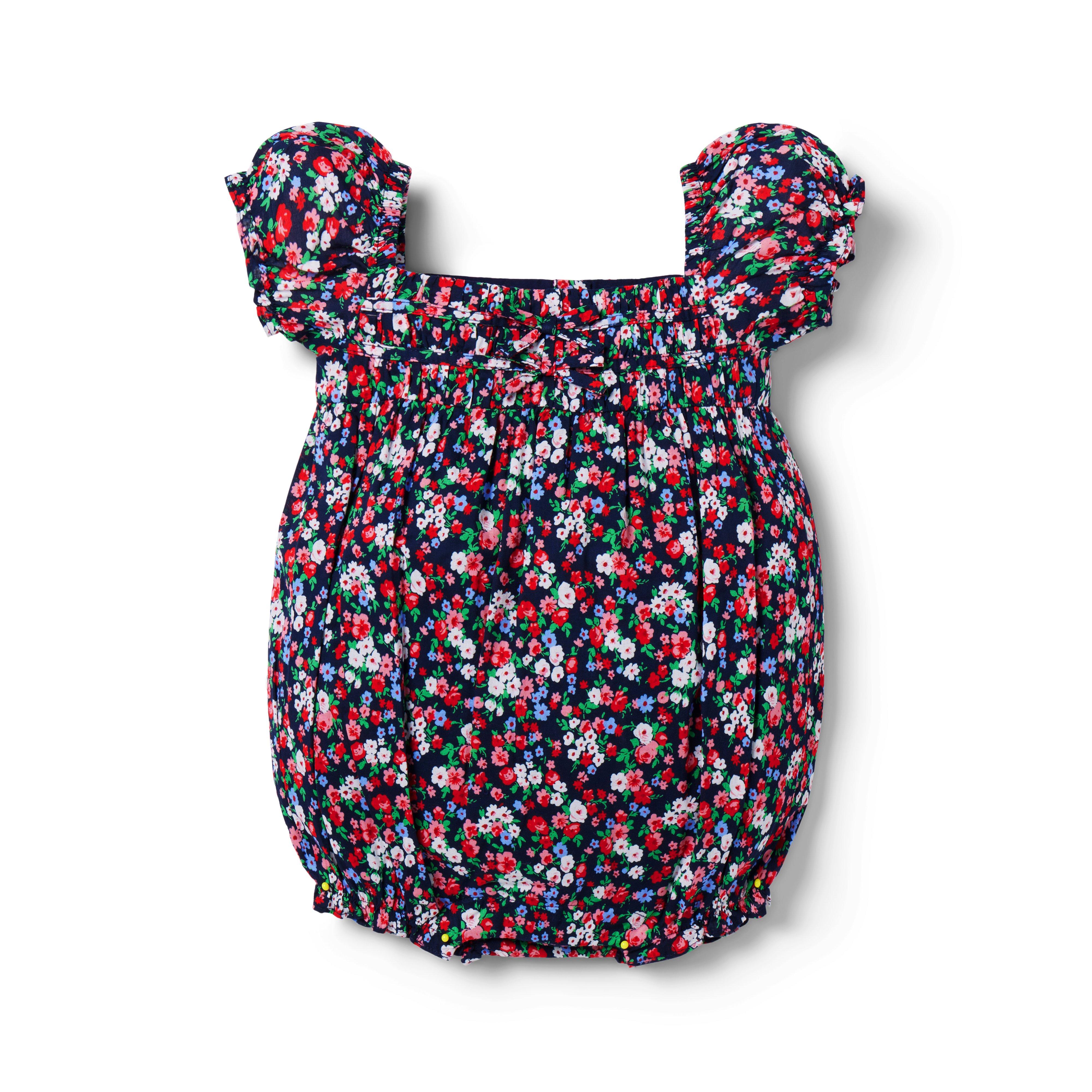 Baby Floral Bow Romper image number 0