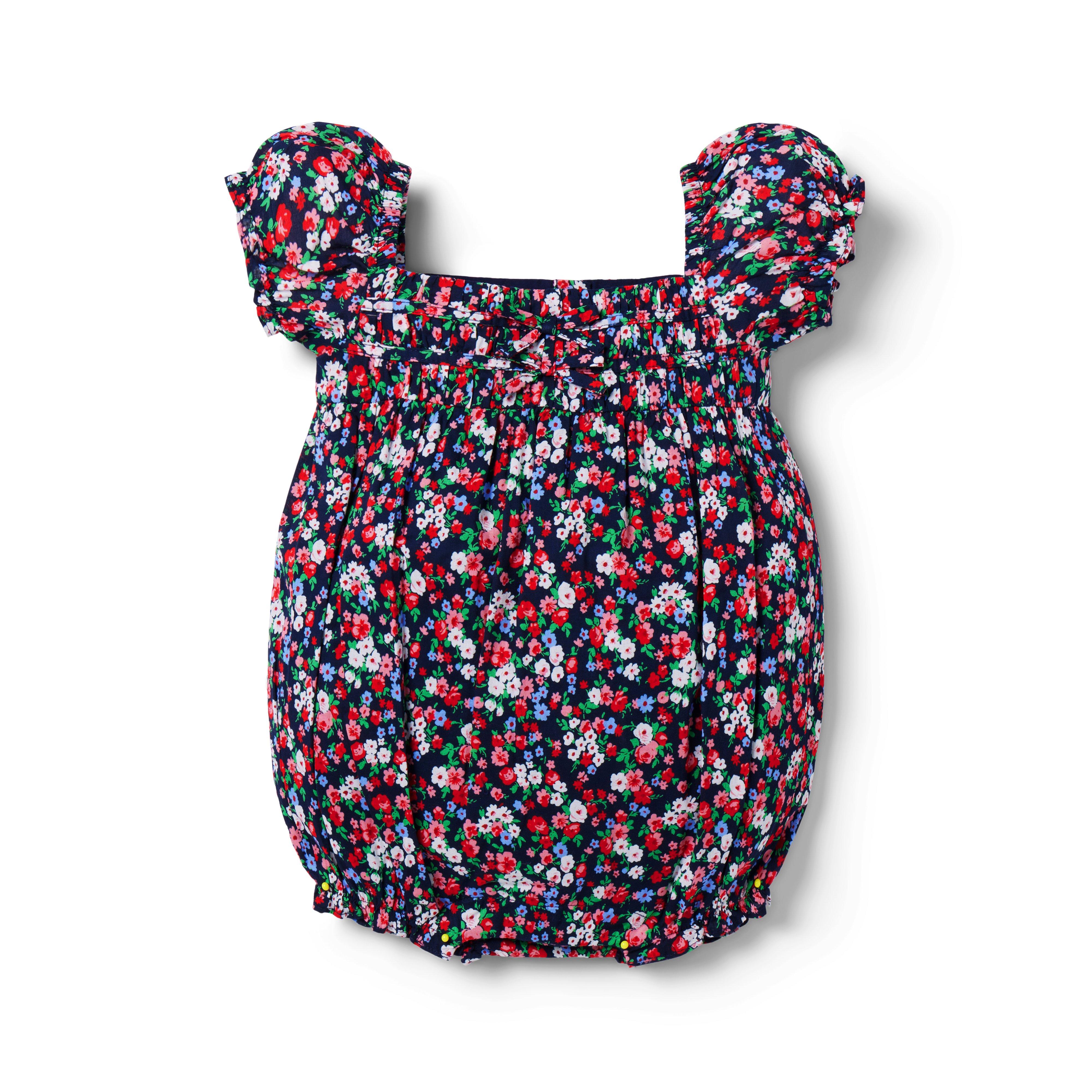 Baby Floral Bow Romper