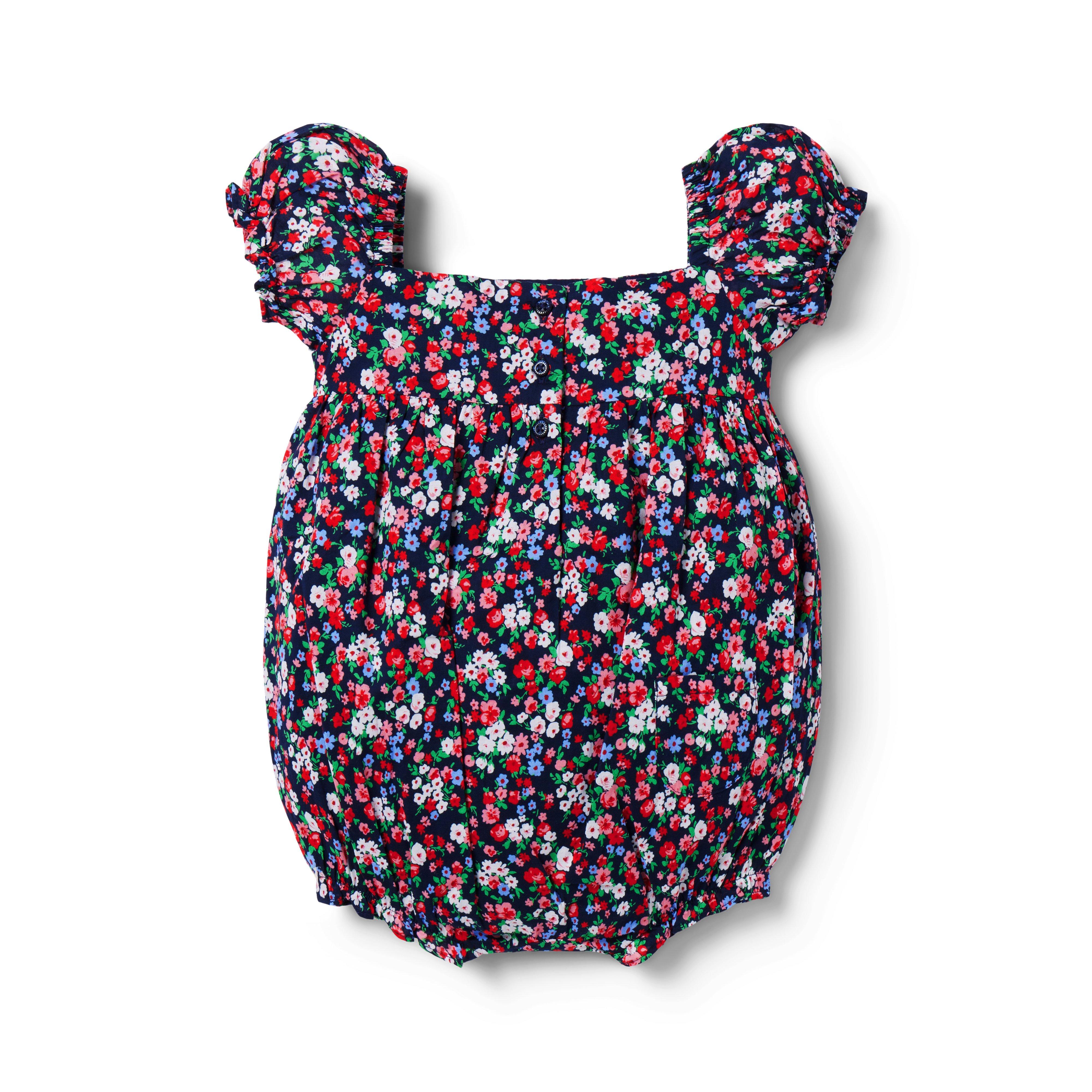 Baby Floral Bow Romper image number 1