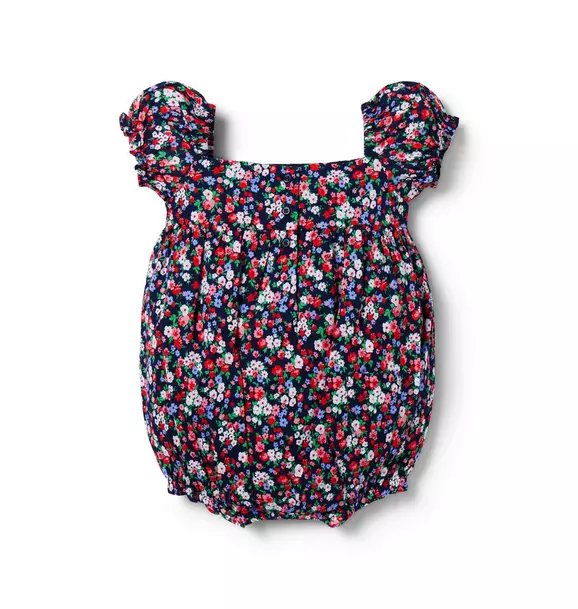 Baby Floral Bow Romper image number 1