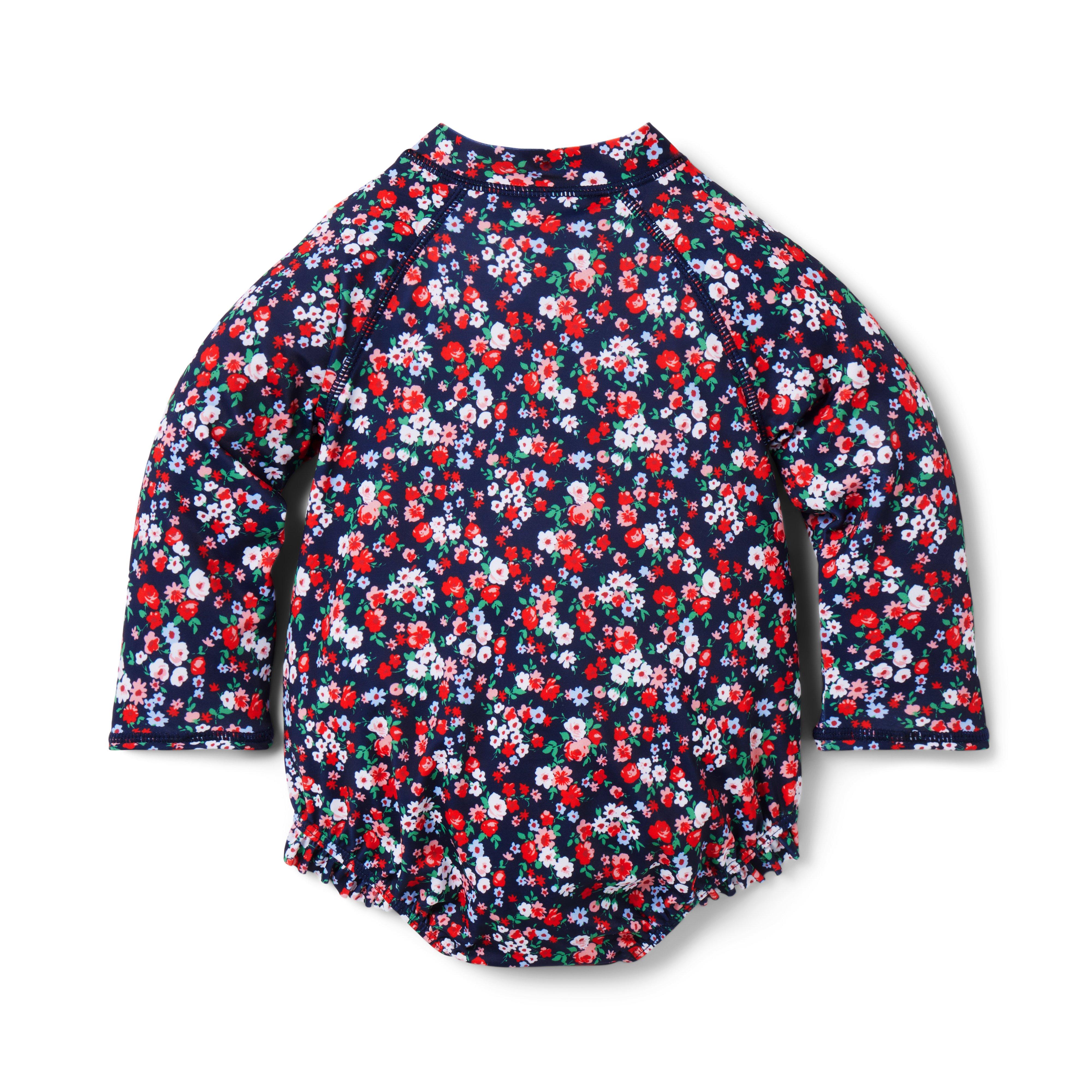 Baby Recycled Floral Rash Guard Swimsuit