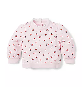 Baby Cherry French Terry Sweatshirt