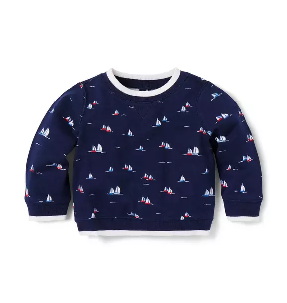 Baby Sailboat French Terry Sweatshirt image number 0