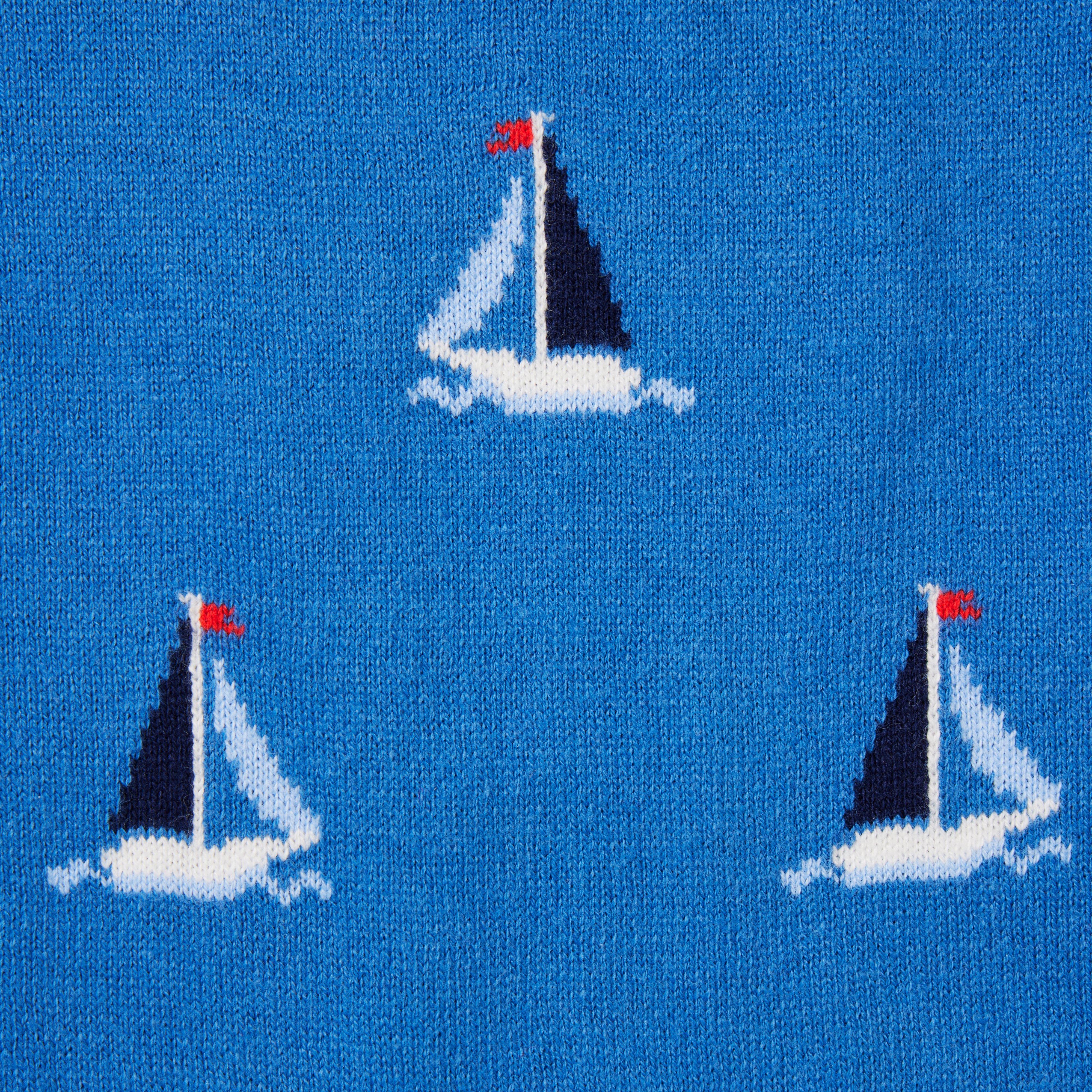 Baby Sailboat Sweater One-Piece image number 2