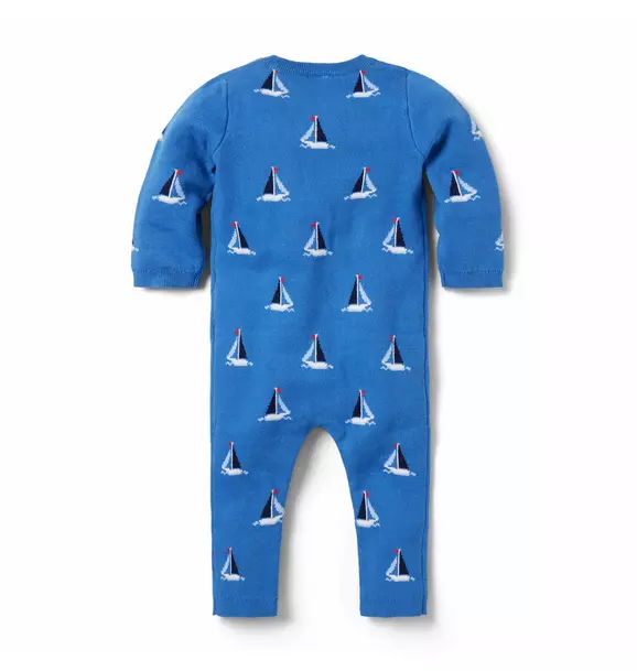 Baby Sailboat Sweater One-Piece image number 1