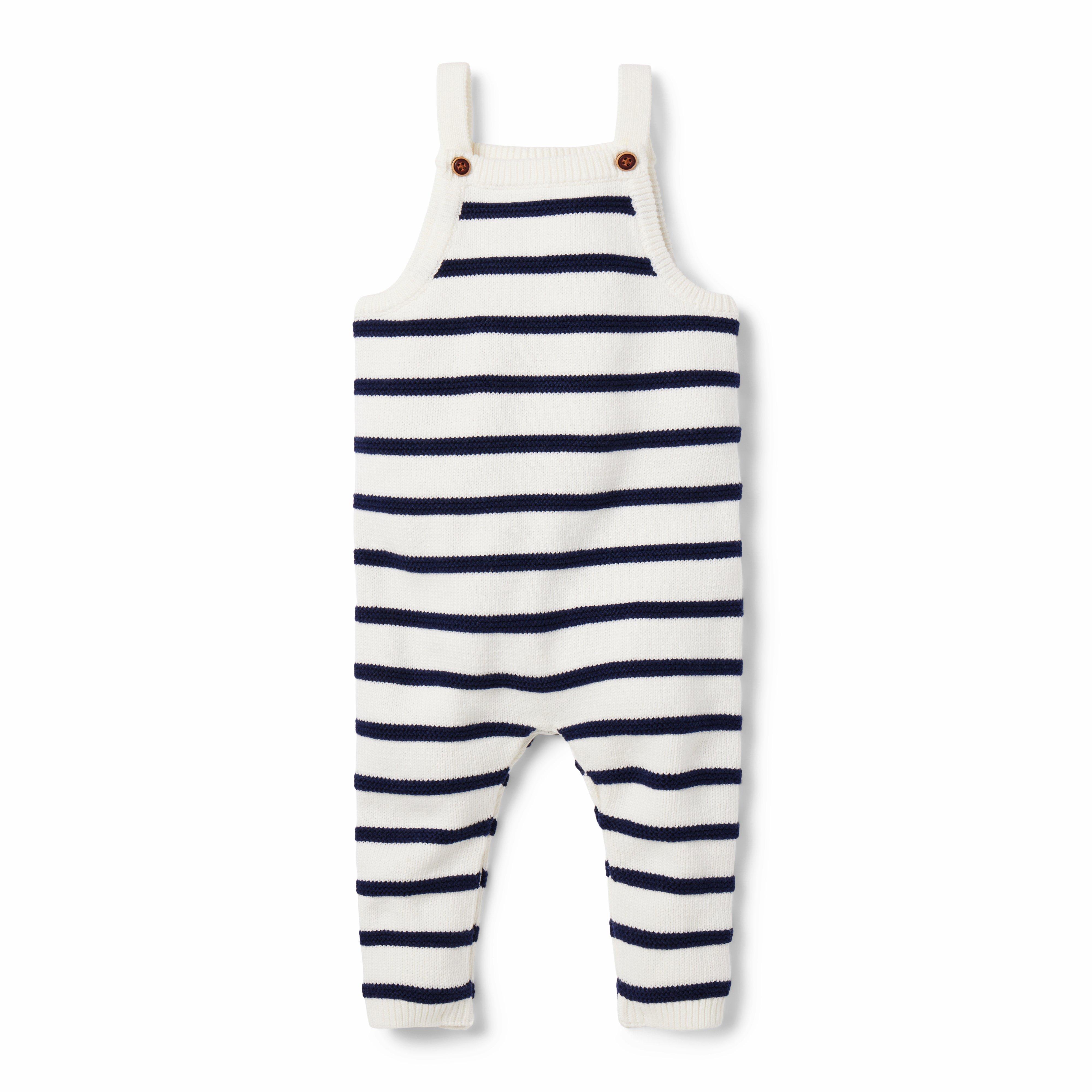 Baby Striped Sweater Overall image number 0