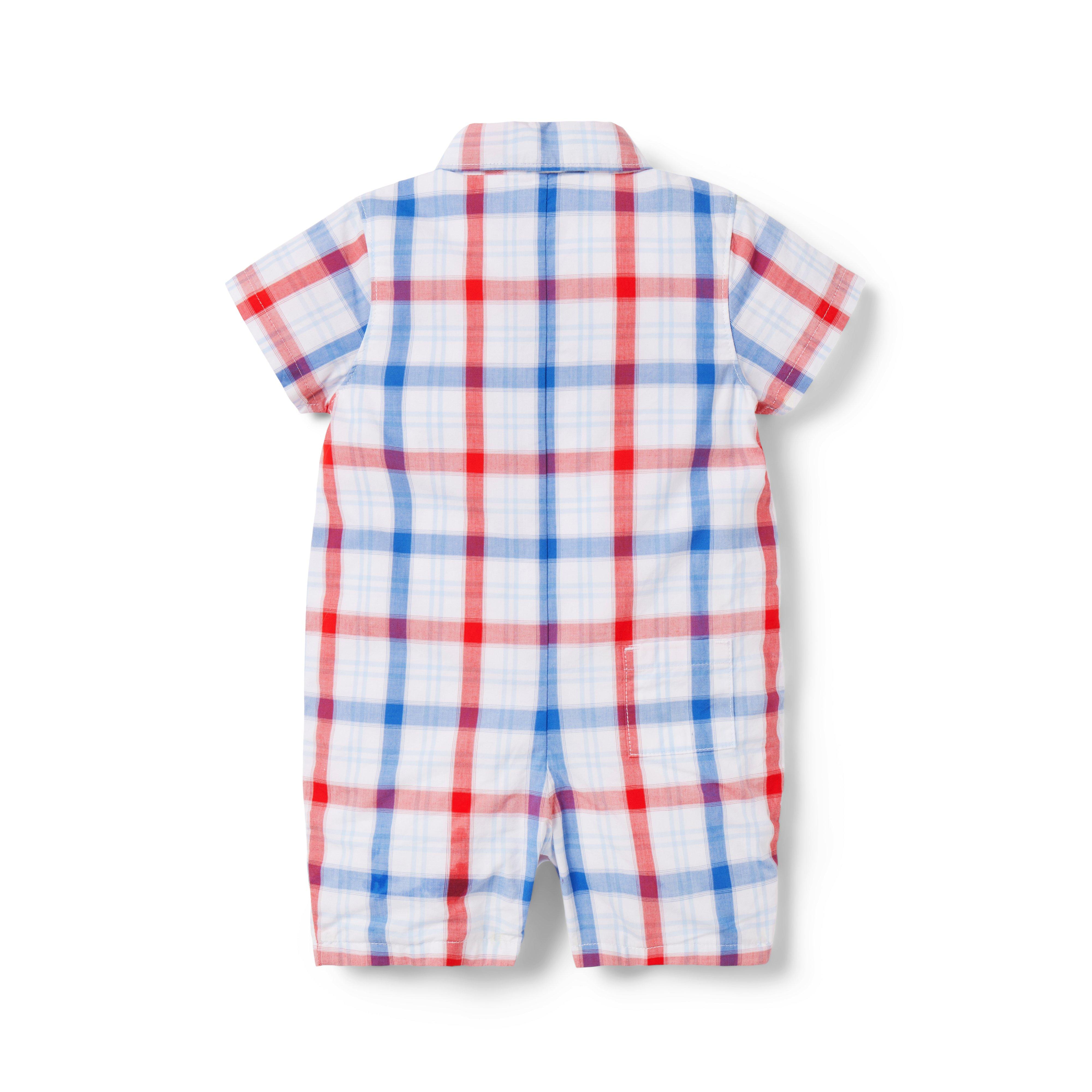 The Plaid Baby Romper image number 1
