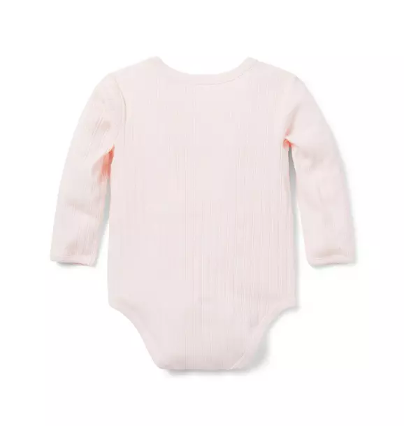Baby Ribbed Wrap Bodysuit image number 3
