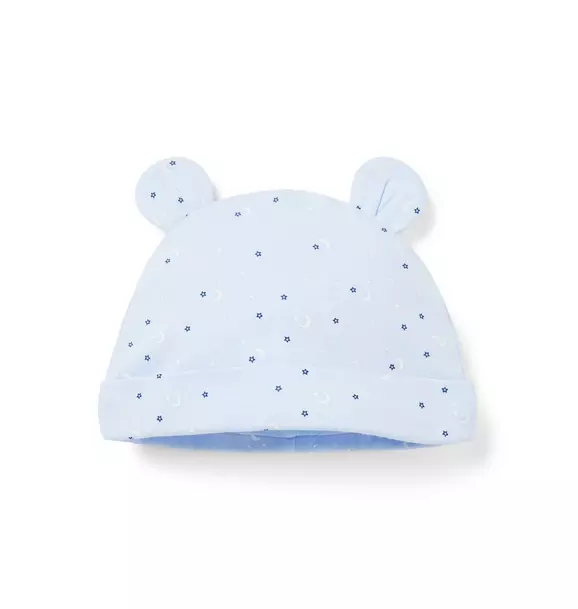 Baby Moon And Stars Bear Ear Beanie image number 0