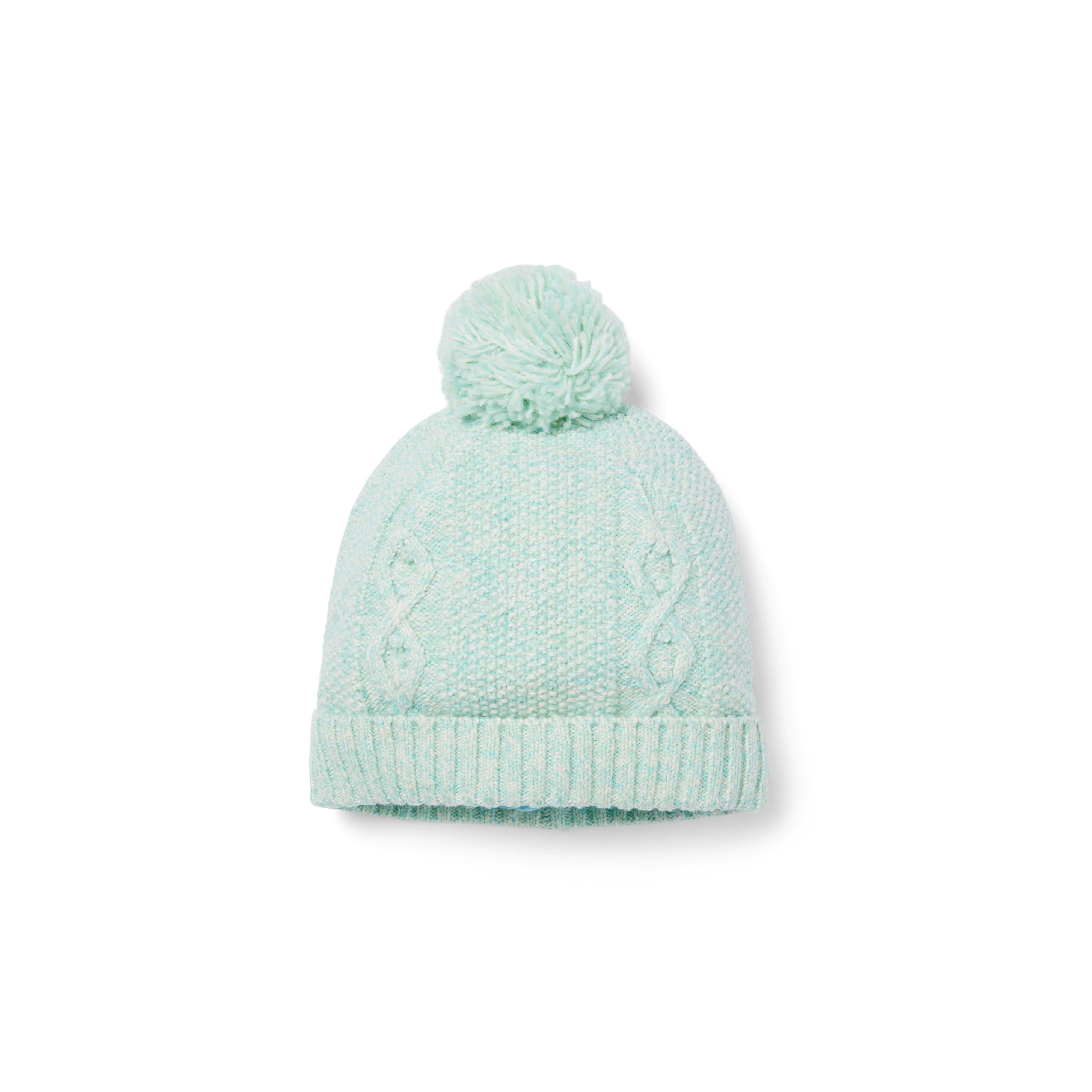 Baby Cable Knit Pom Beanie 