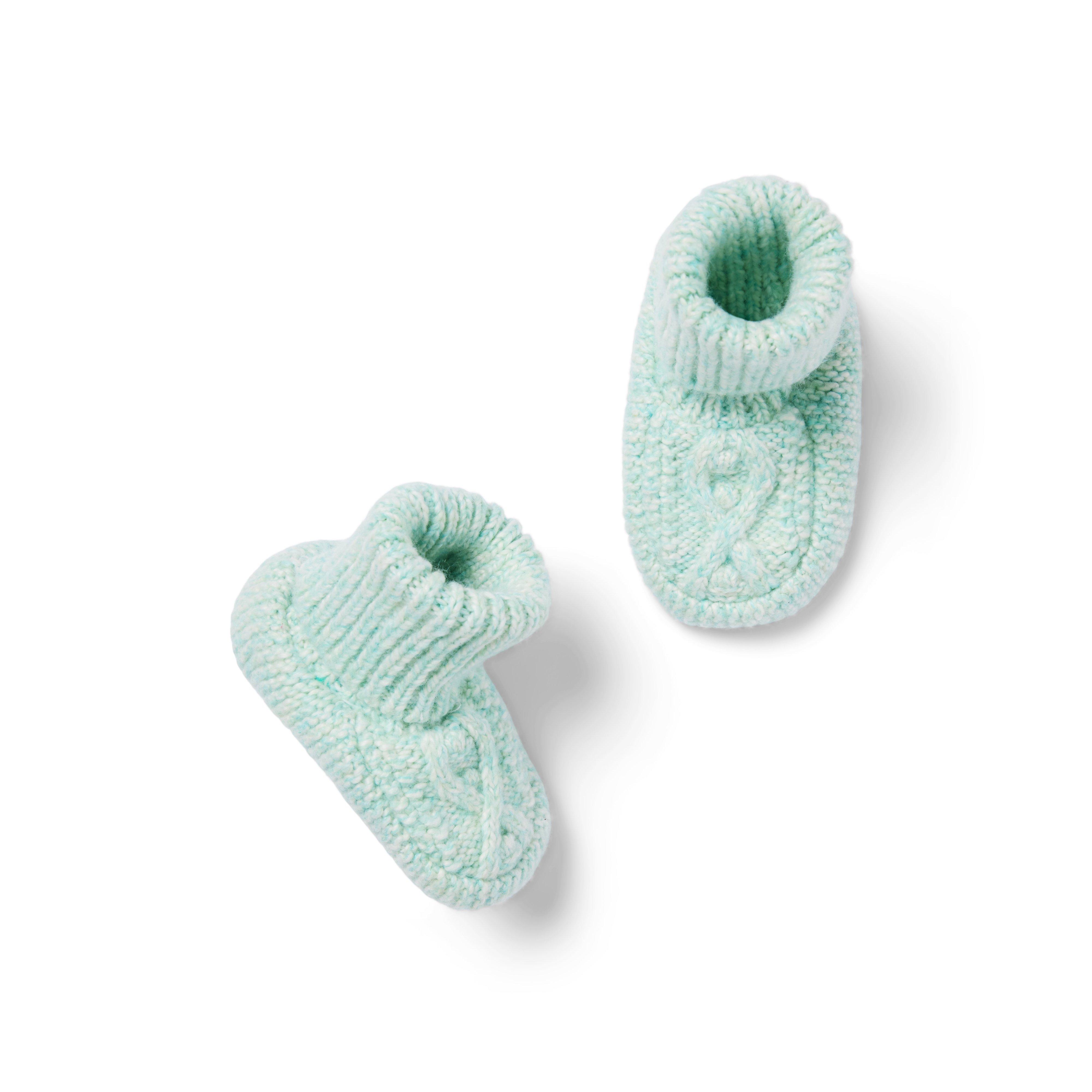 Baby Cable Knit Sweater Bootie