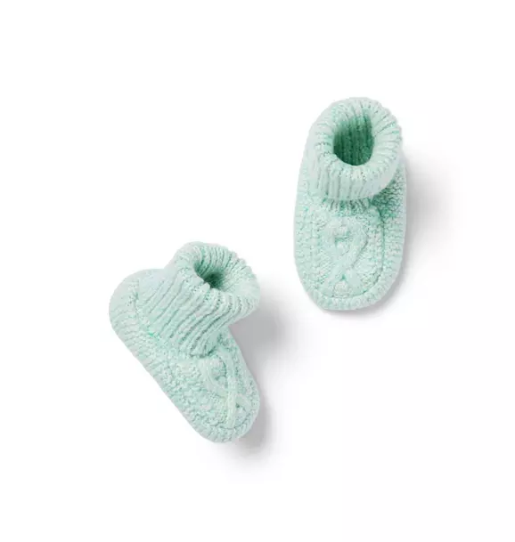 Baby Cable Knit Sweater Bootie image number 0