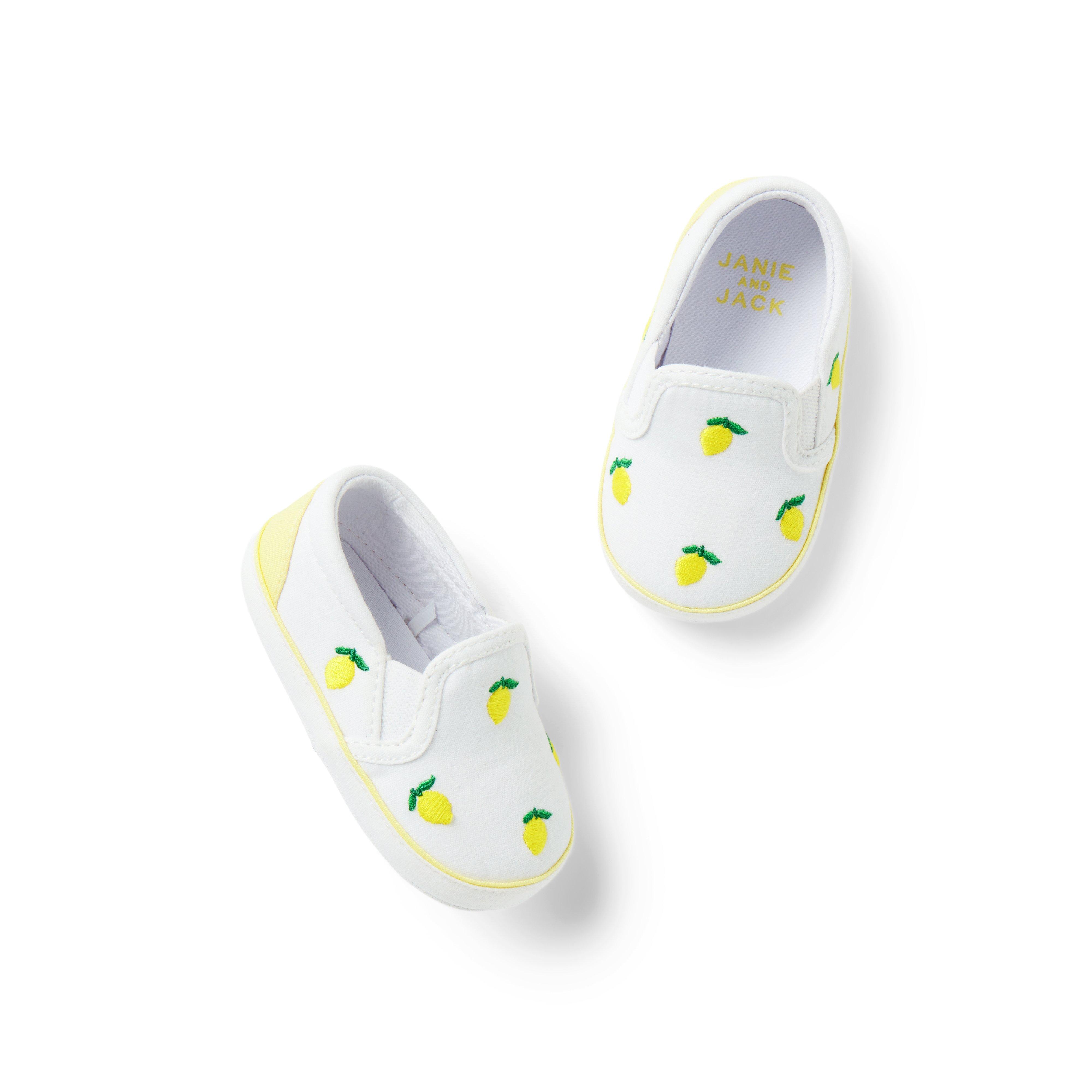 Baby Embroidered Lemon Slip-On Sneaker image number 0