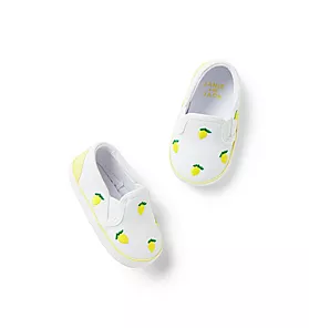 Baby Embroidered Lemon Slip-On Sneaker