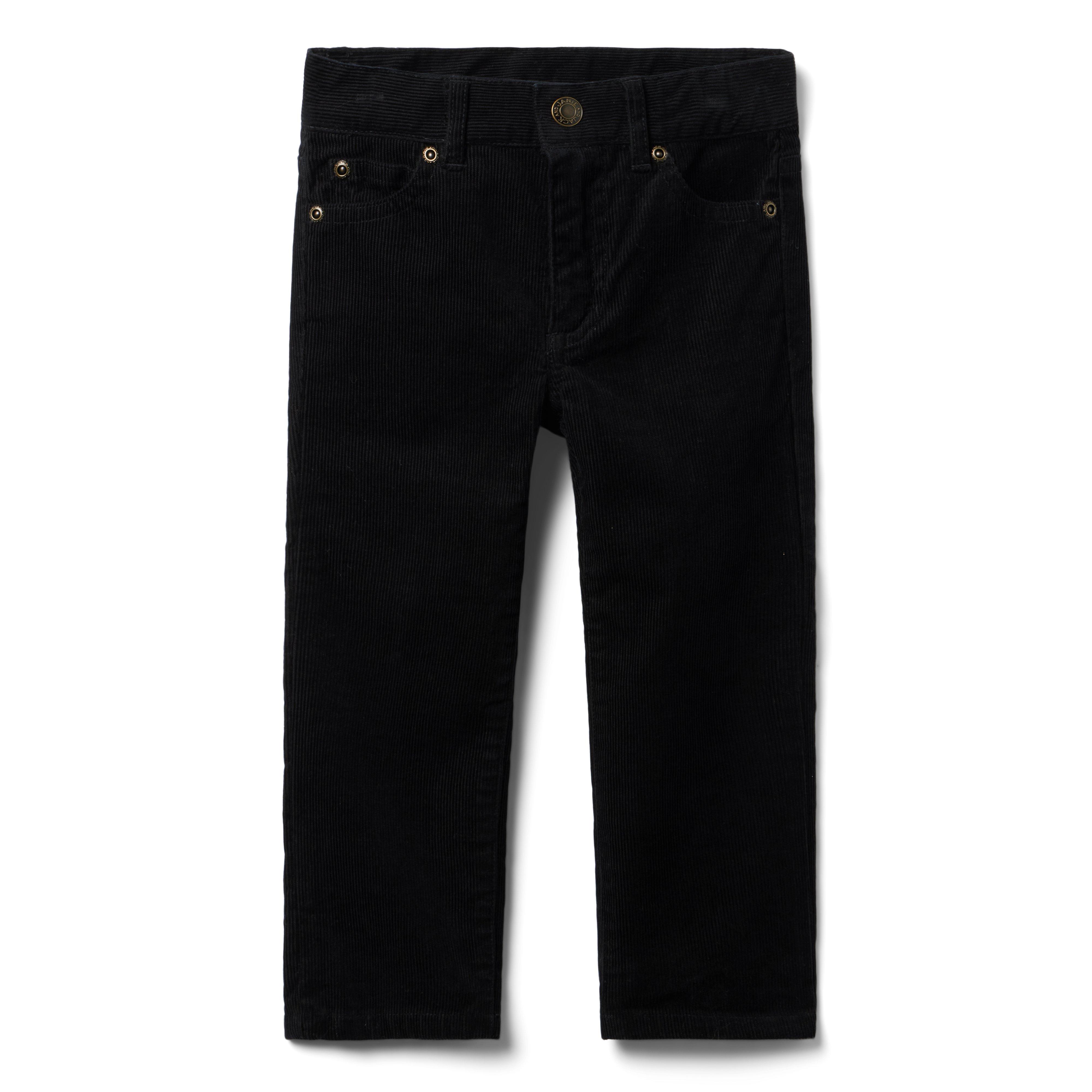 Boy JJ Black The Straight Leg Corduroy Pant by Janie and Jack