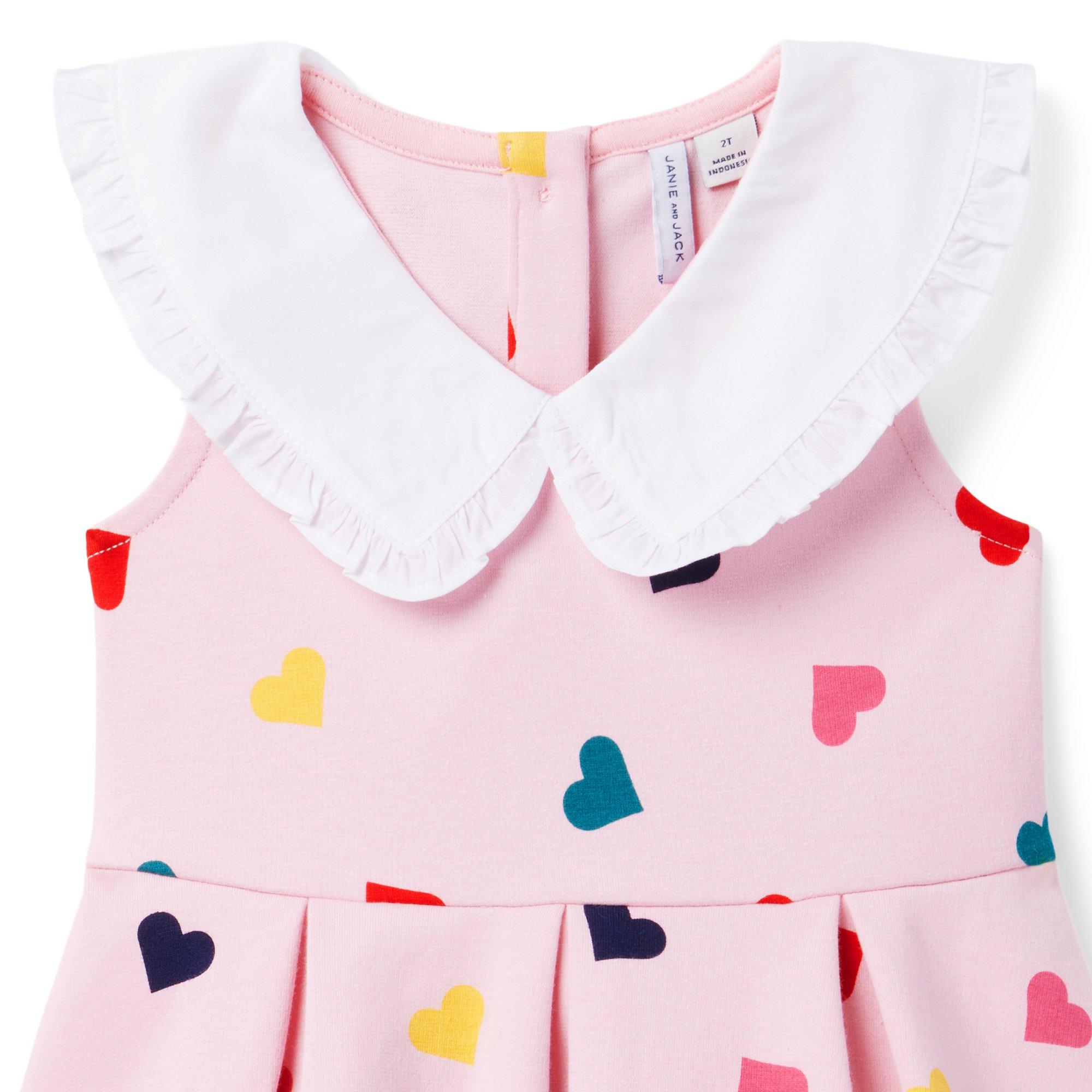 Heart Collared Ponte Dress