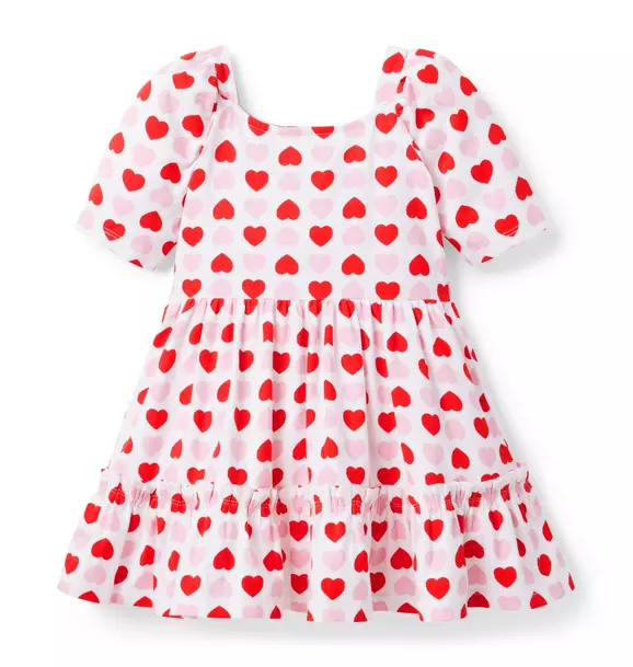 Heart Puff Sleeve Dress image number 0