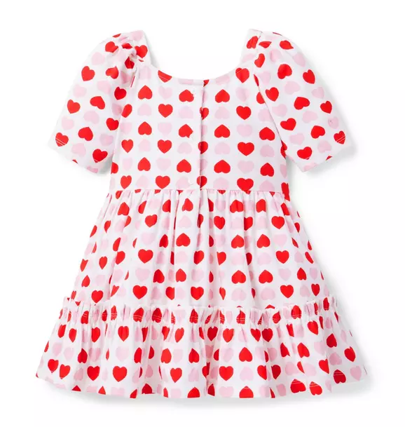 Heart Puff Sleeve Dress image number 1