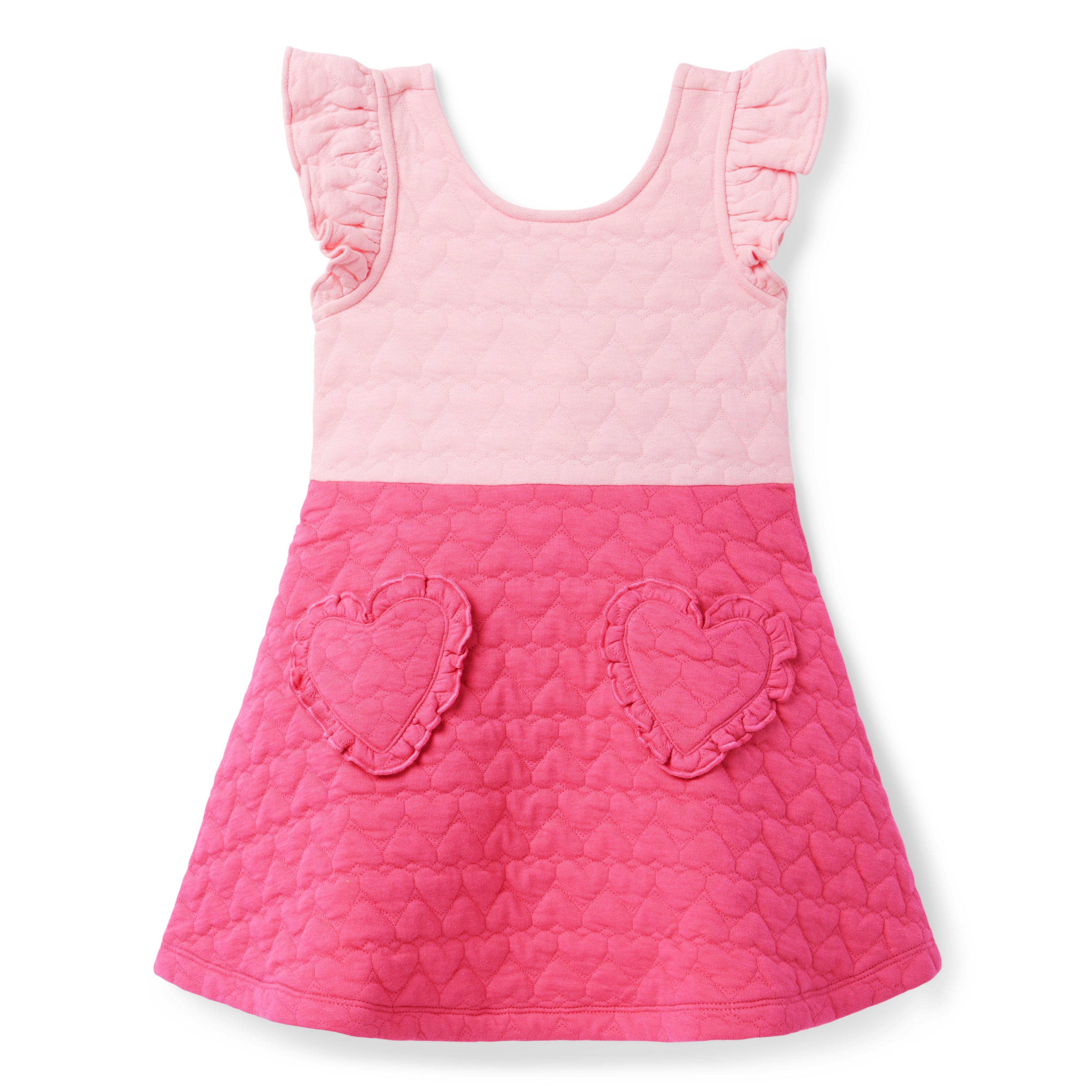 Quilted Heart Pocket Dress